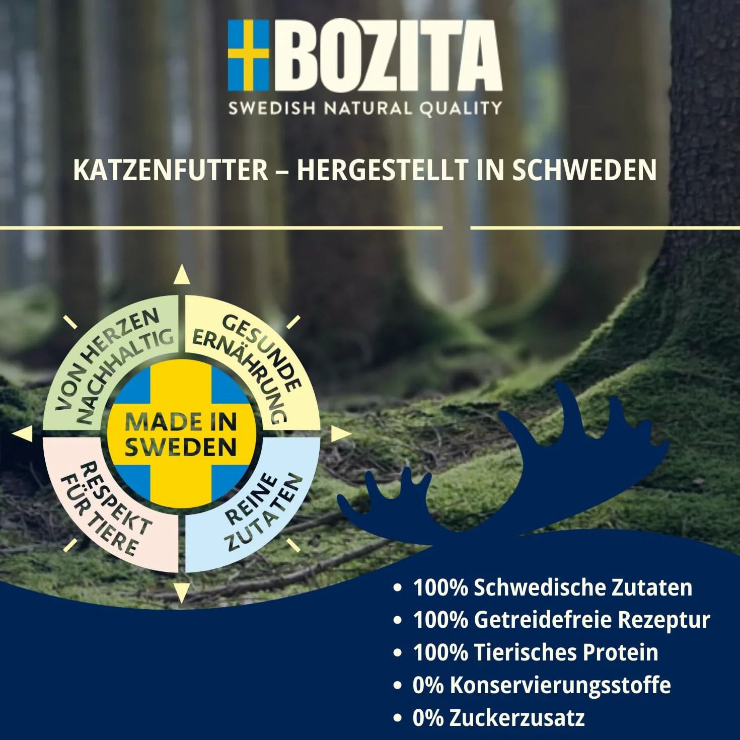 Bozita Karma mokra dla kotów w galaretce z plamiakiem 6x370 g bez zbóż i cukru 7,5% białka 5% tłuszczu