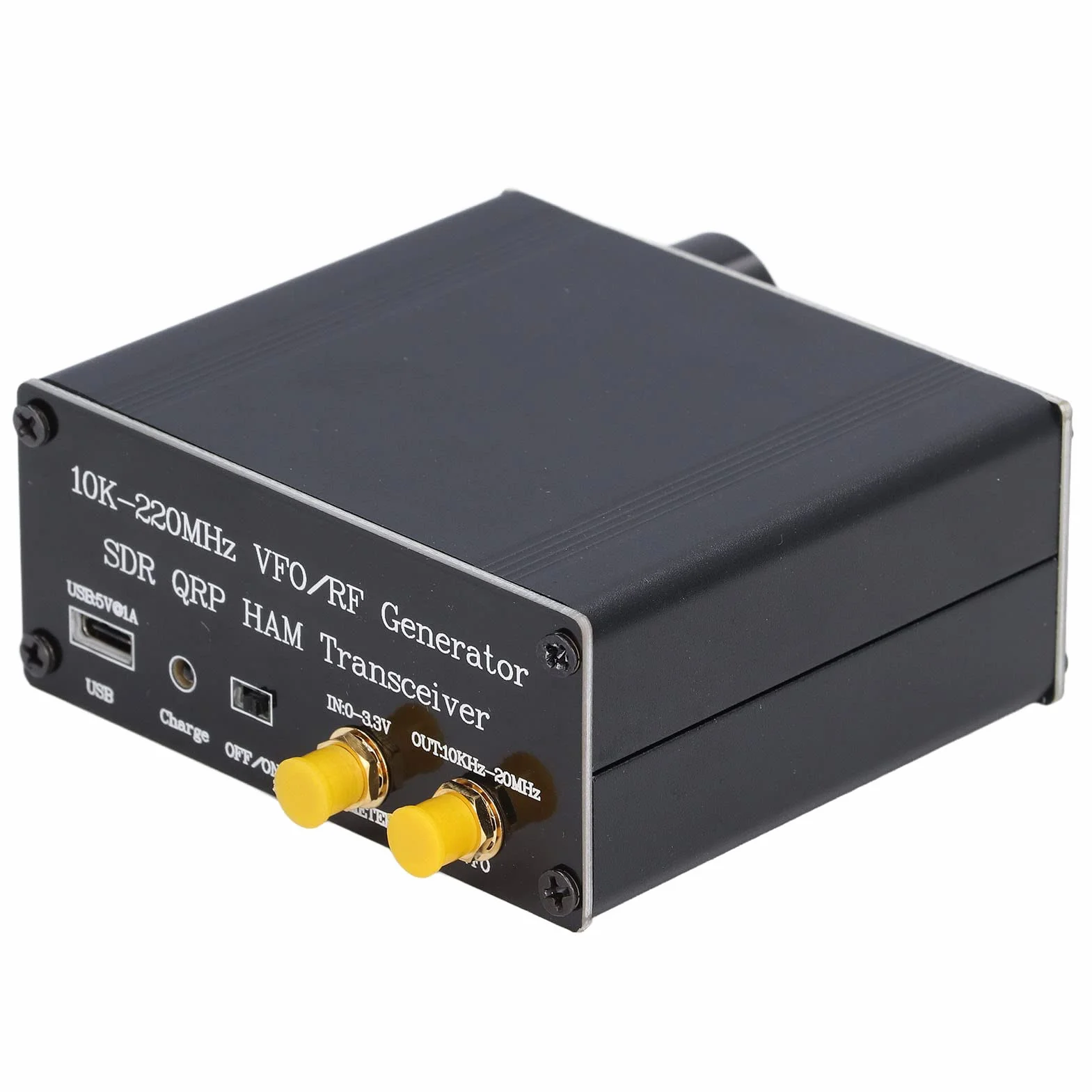 Nadajnik-odbiornik SDR QRP HF, Oscylator o Zmiennej Częstotliwości 10K-220 MHz, Oscylator o Zmiennej Częstotliwości HAM Generator VFO RF, Nadajnik-odbiornik Radiowy HAM, z Kablem do Transmisji Danych