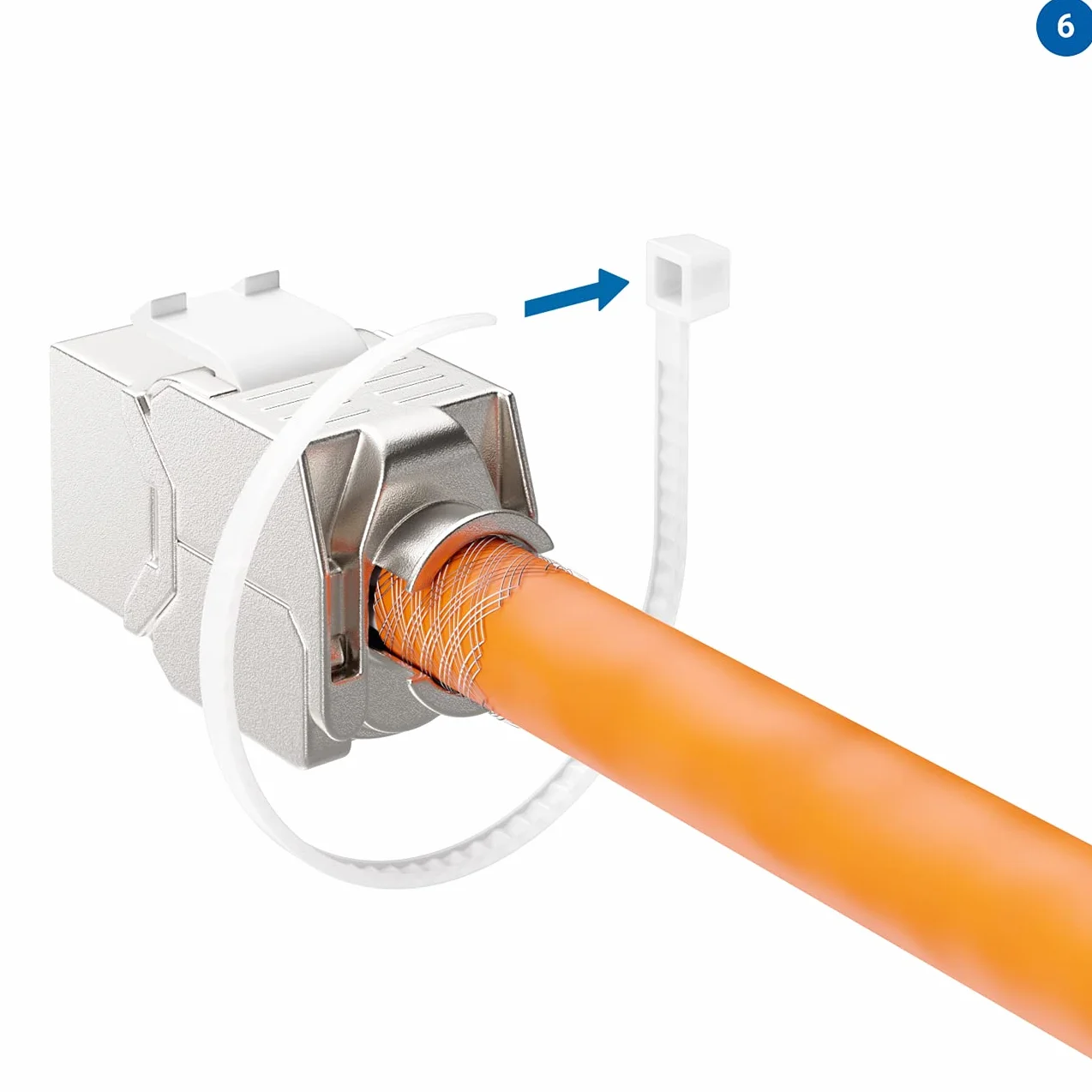 deleyCON Moduł Keystone Jack CAT 7 STP RJ45 1000 MHz 10 Gbit/s Terminal LSA