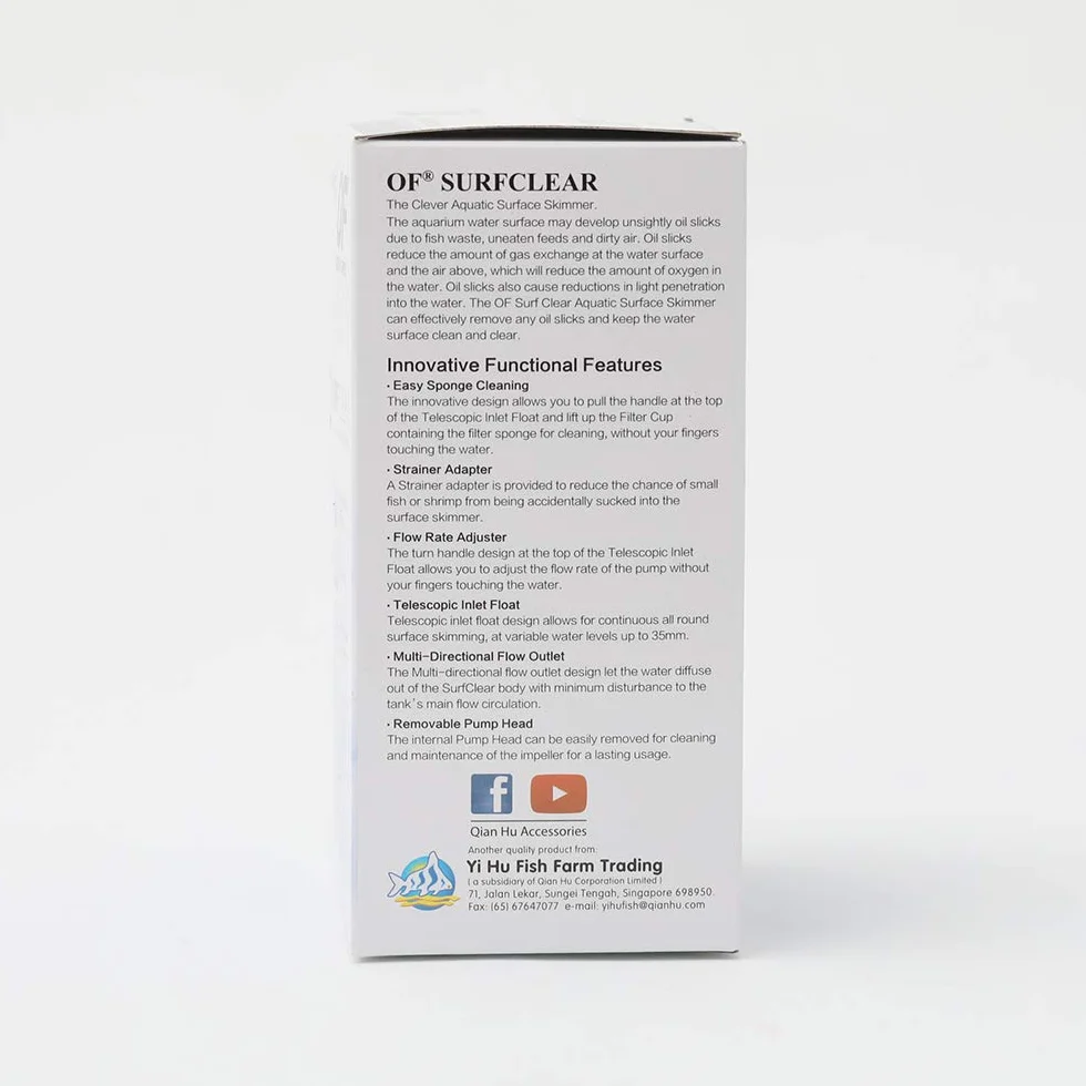 Ocean Free Surfclear SM042 Odpieniacz, Czarny, 9,41 x 9,61 cm