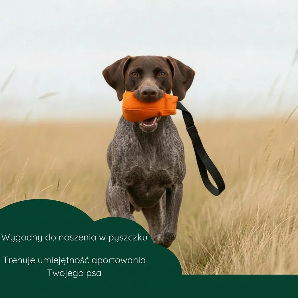Romneys Dummy Ball SpeedUp! | 150 g | NOWOŚĆ | Z ekstra długą tasiemką do rzucania (pomarańczowa)