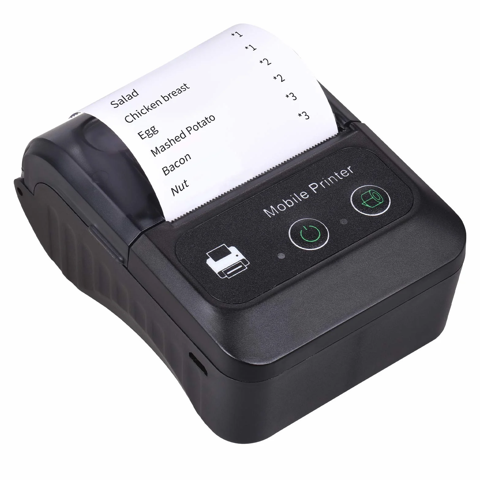 Mini POS Printer 58mm BT USB ESC/POS Kompatybilny z iOS Restauracja
