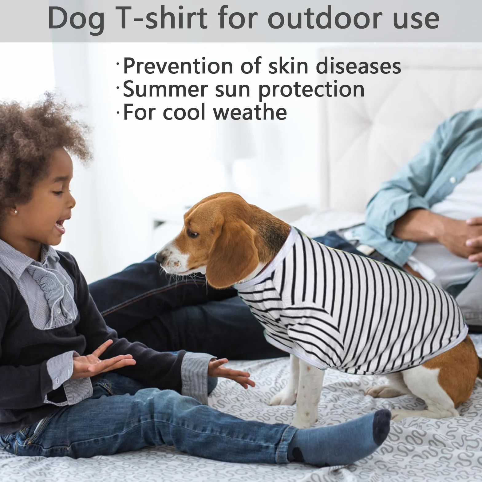 Sweter dla psa Letnie oddychające bawełniane koszulki dla psów letnie koszule z rękawami miękkie elastyczne koszulki dla Chihuahua buldog małe koty (S)