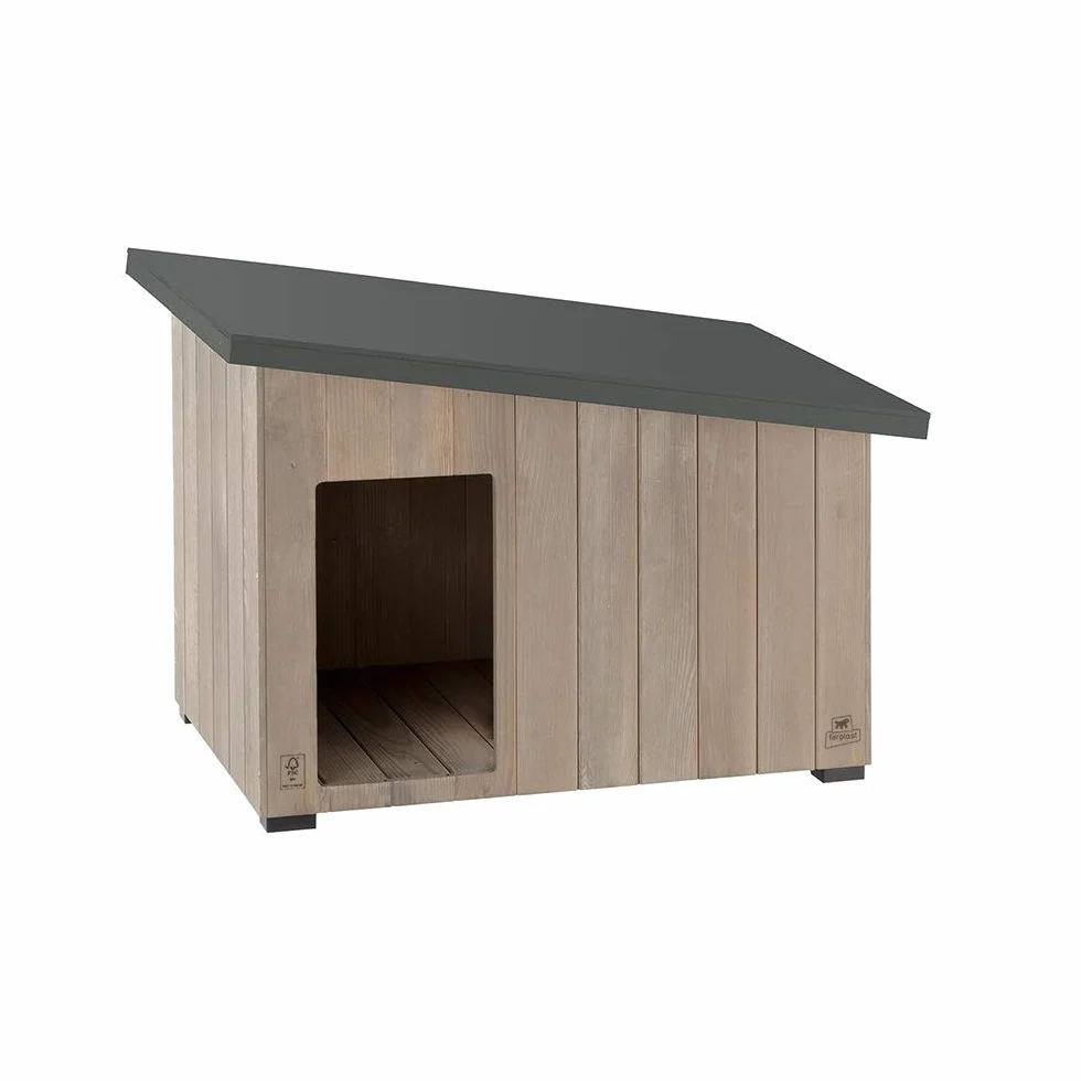 Ferplast Cuccia Cane da Esterno Argo 60 in Legno FSC con Vernice Atossica, odporne na raggi U.V.