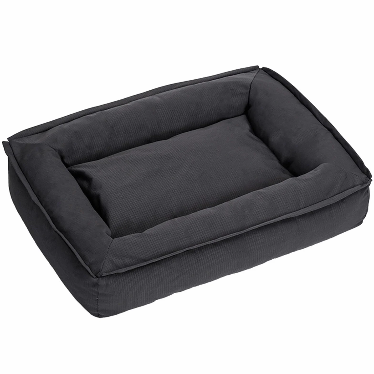 Generic Legowisko dla Psa Wodoodporna, Miękka, Przytulna Sofa dla Zwierząt Domowych, o Stylowym Wyglądzie i Zdejmowanym Pokrowcu (75 x 58 x 13 cm / 29,53 22,83 5,12 cala, w)