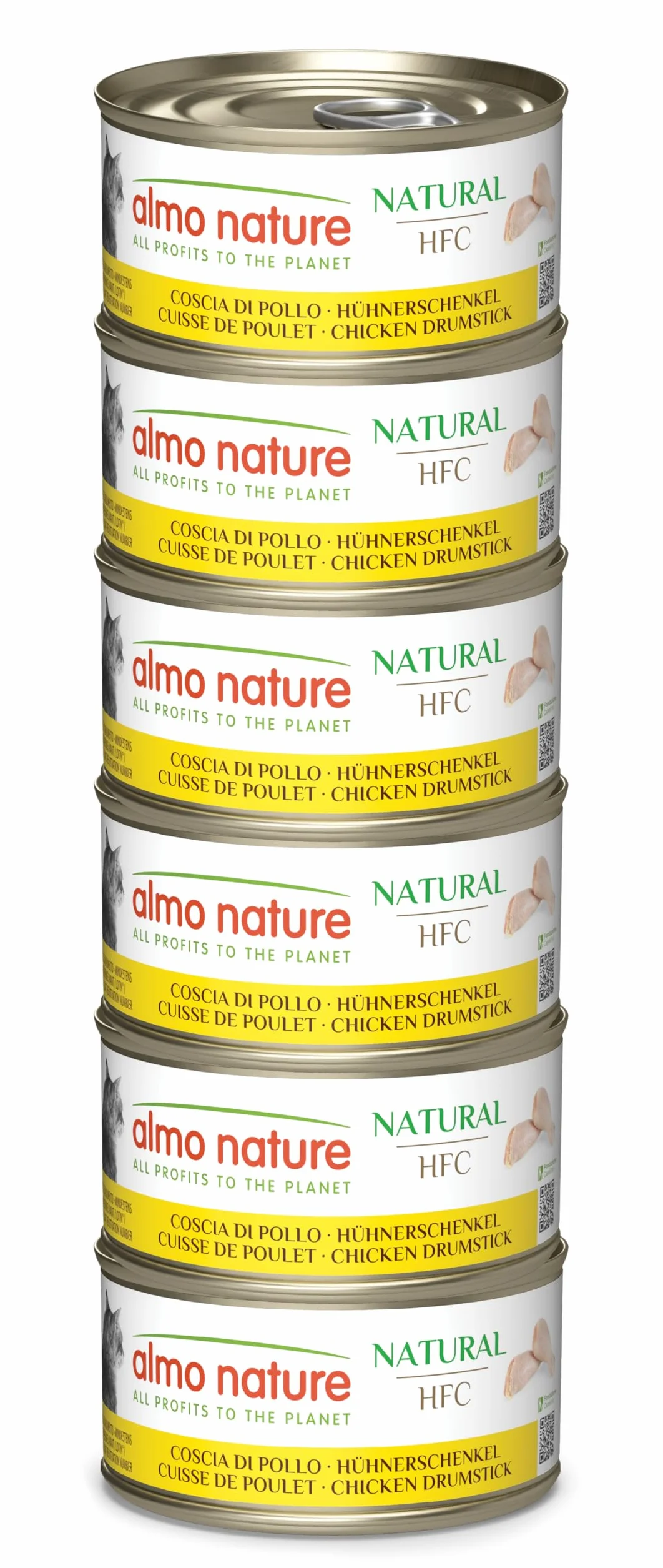 almo nature Megapack Udko z kurczaka - mokra karma dla dorosłych kotów w 100% naturalna - opakowanie 6 x 70 g puszki