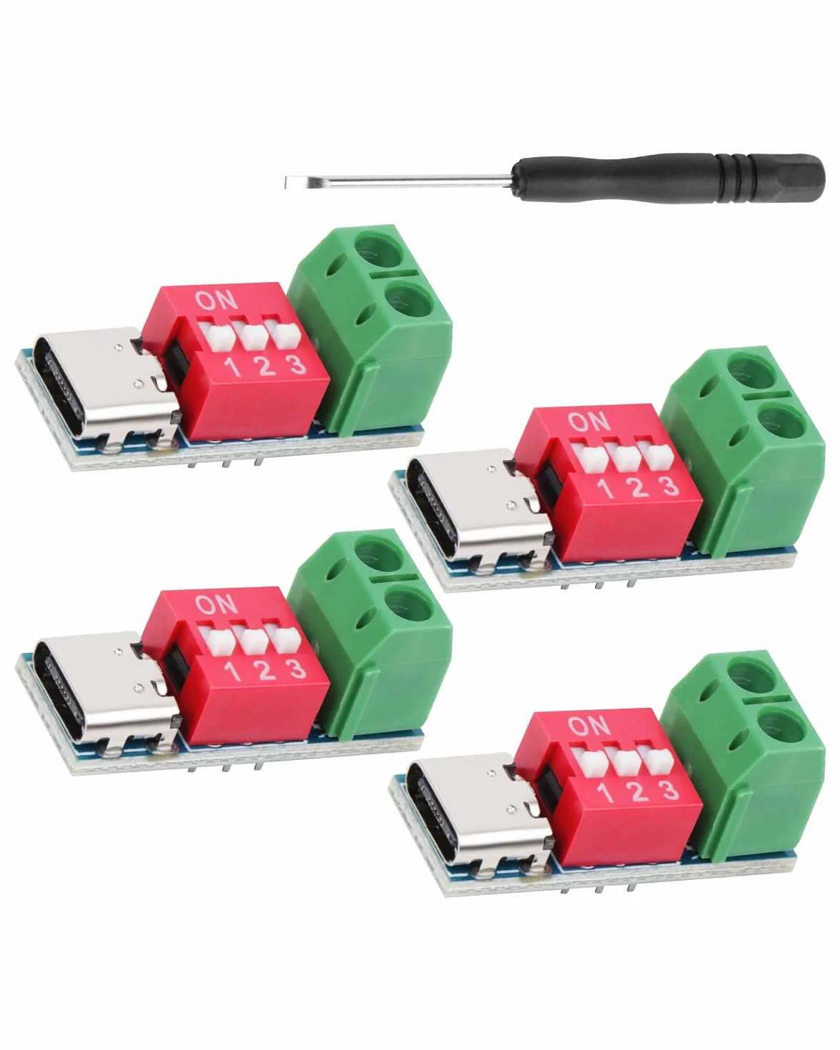 Moduł USB-C PD Trigger Board 5V-20V PD/QC Fast Charge Decoy do powerbank DIY zasilacz laptopa 4 sztuki