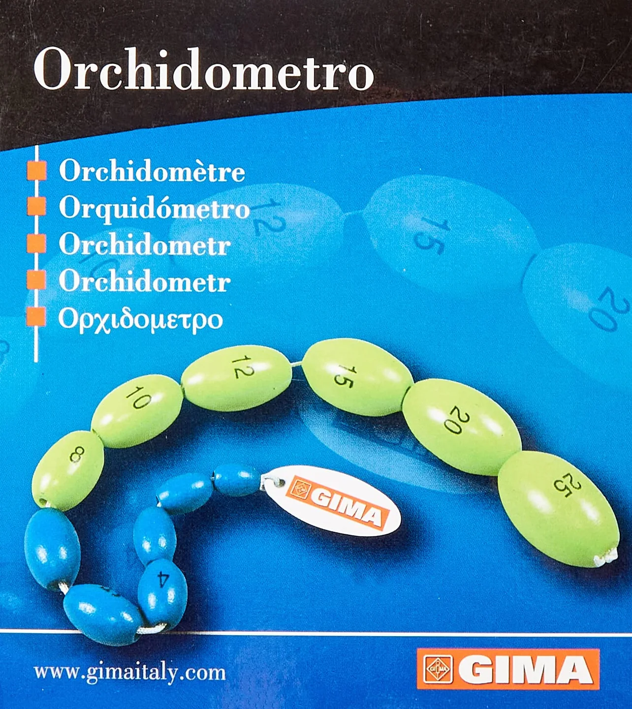 Gima A474 27337 Orchidometr Wielokolorowy 9 x 10,5 x 3,6 cm