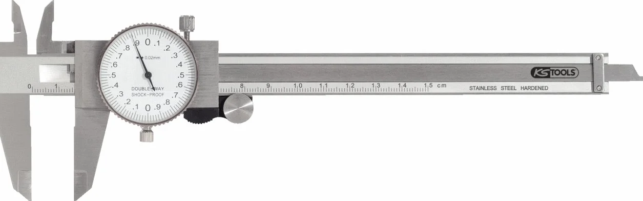KS Tools Suwmiarka zegarowa dokl. pomiaru +/-0,02