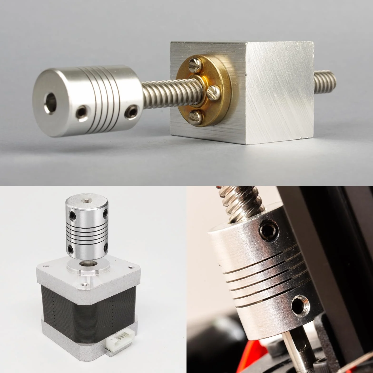 QUARKZMAN Sprzęgło elastyczne 5-10mm, złącze wału silnika krokowego do CNC i drukarki 3D, L25x19mm