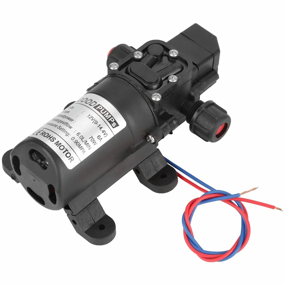 Pompa samozasysająca DC 12V 0.9Mpa 6L/Min 70W do przyczepy kempingowej