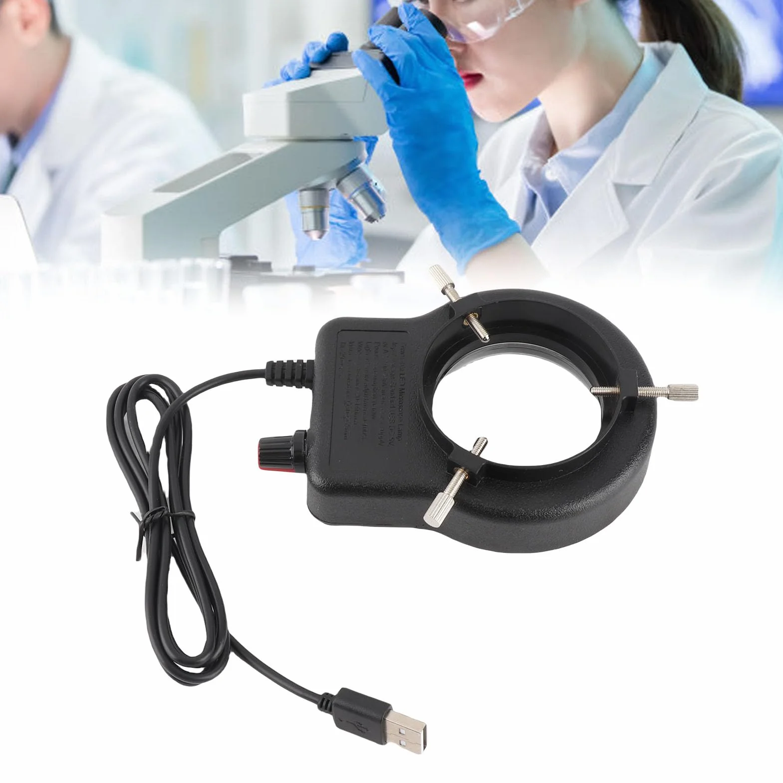 Lampa Mikroskopowa LED 144 Koraliki, Regulowana Jasność, USB