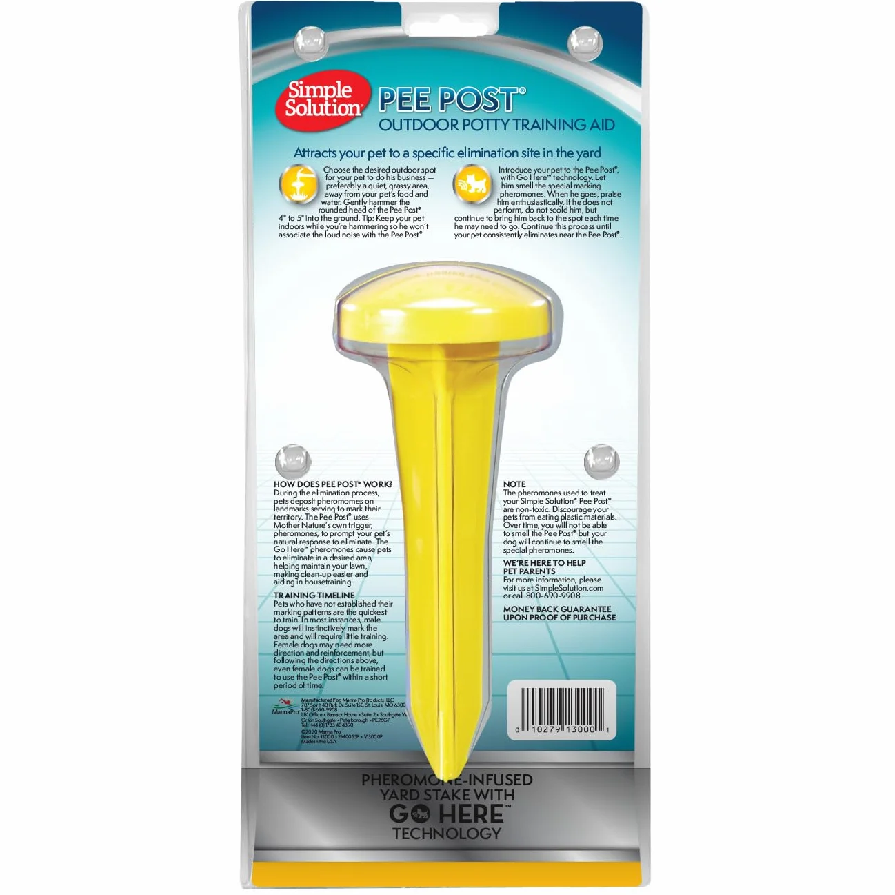Simple Solution S Pee Post, wielokolorowy, 33 cm