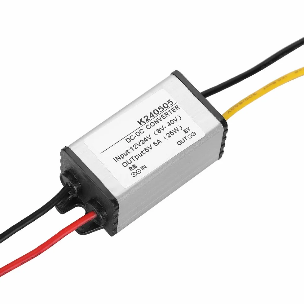 Dc-Dc 12V / 24V do 5V 5A Konwerter 12V do 5V Moduł Zasilacza Obniżającego Napięcie