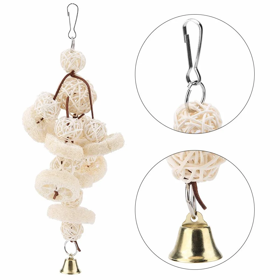 Bird Toys, Parakeet Toys Bird Toys Bird Swing Zabawki Kakatie Toys Można zawiesić w Dużych i średnich Klatkach Papugi