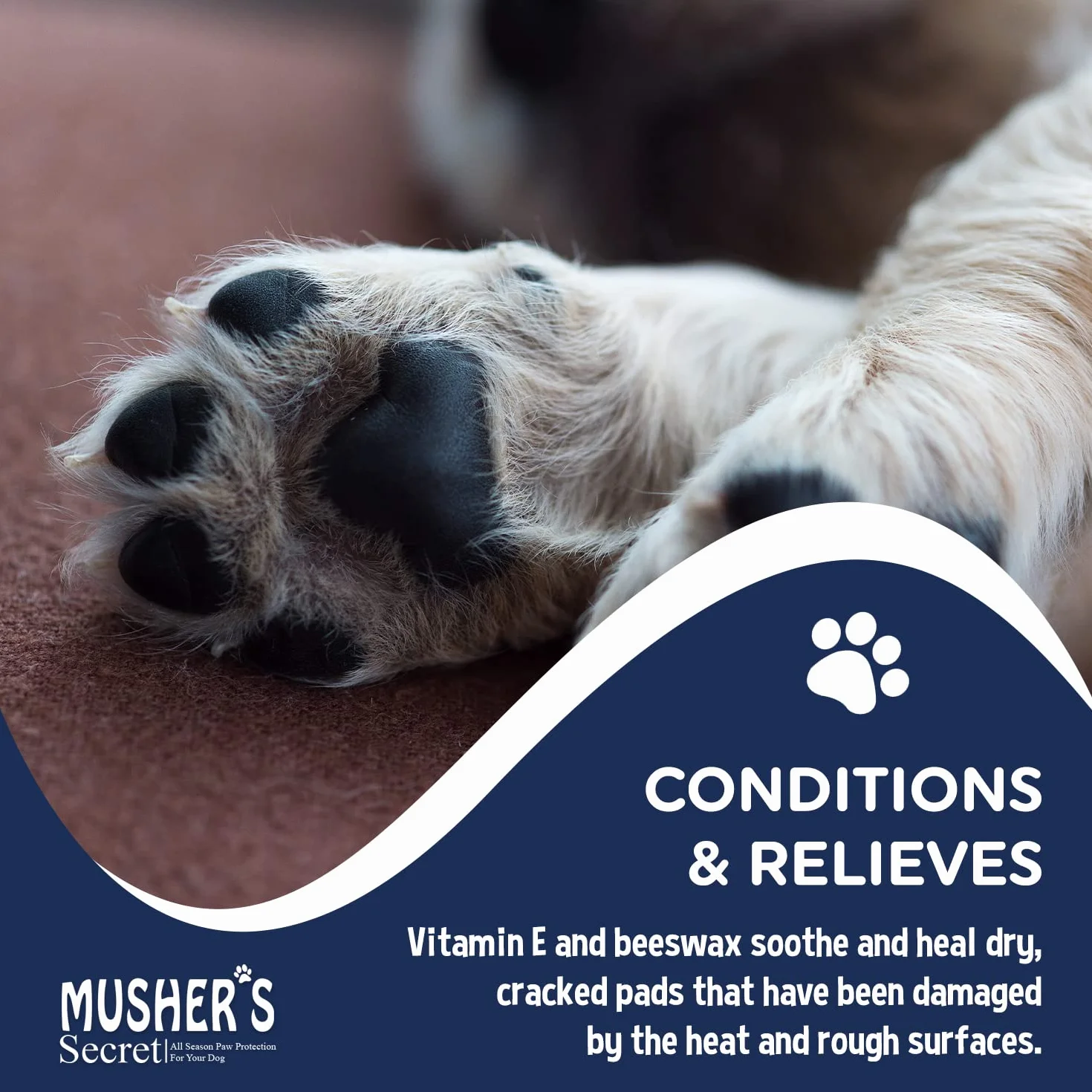Musher's Secret Paw Protector, Balsam do łap psa, 60 g