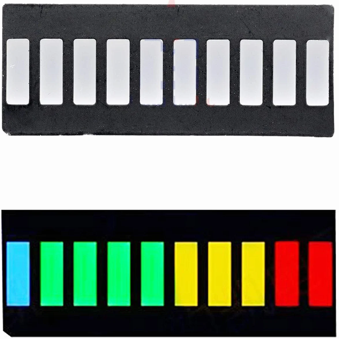 10-segmentowy wyświetlacz LED barowy ARGYB 4 kolory DIP20 do Arduino