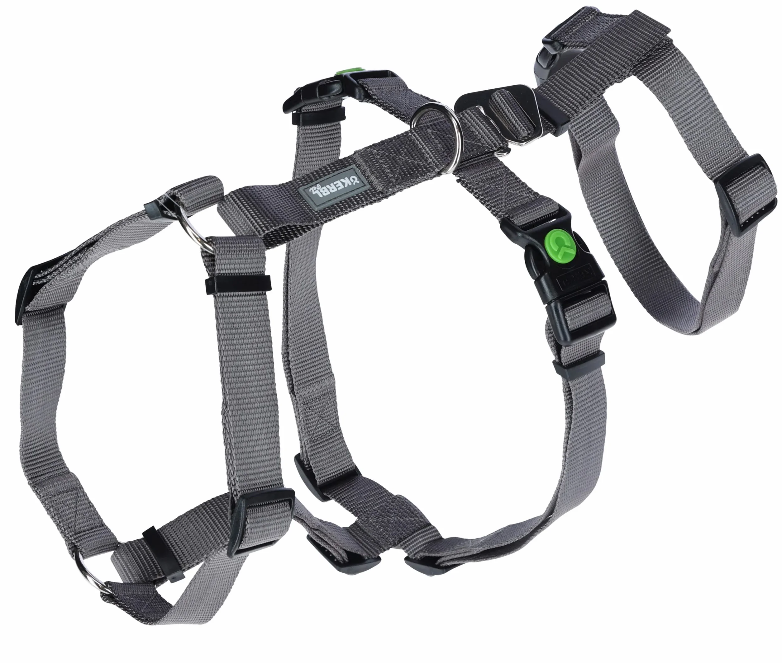Kerbl Miami 80040 Uprząż Panic Escape Proof 38-52 cm, szara