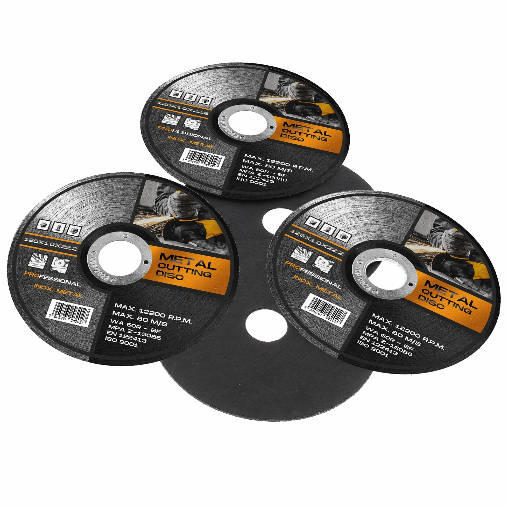 Tarcza do Cięcia Metalu 125 x 22,2 x 1,0 mm Stal Nierdzewna Inox Żelaza Szlifierki Kątowej