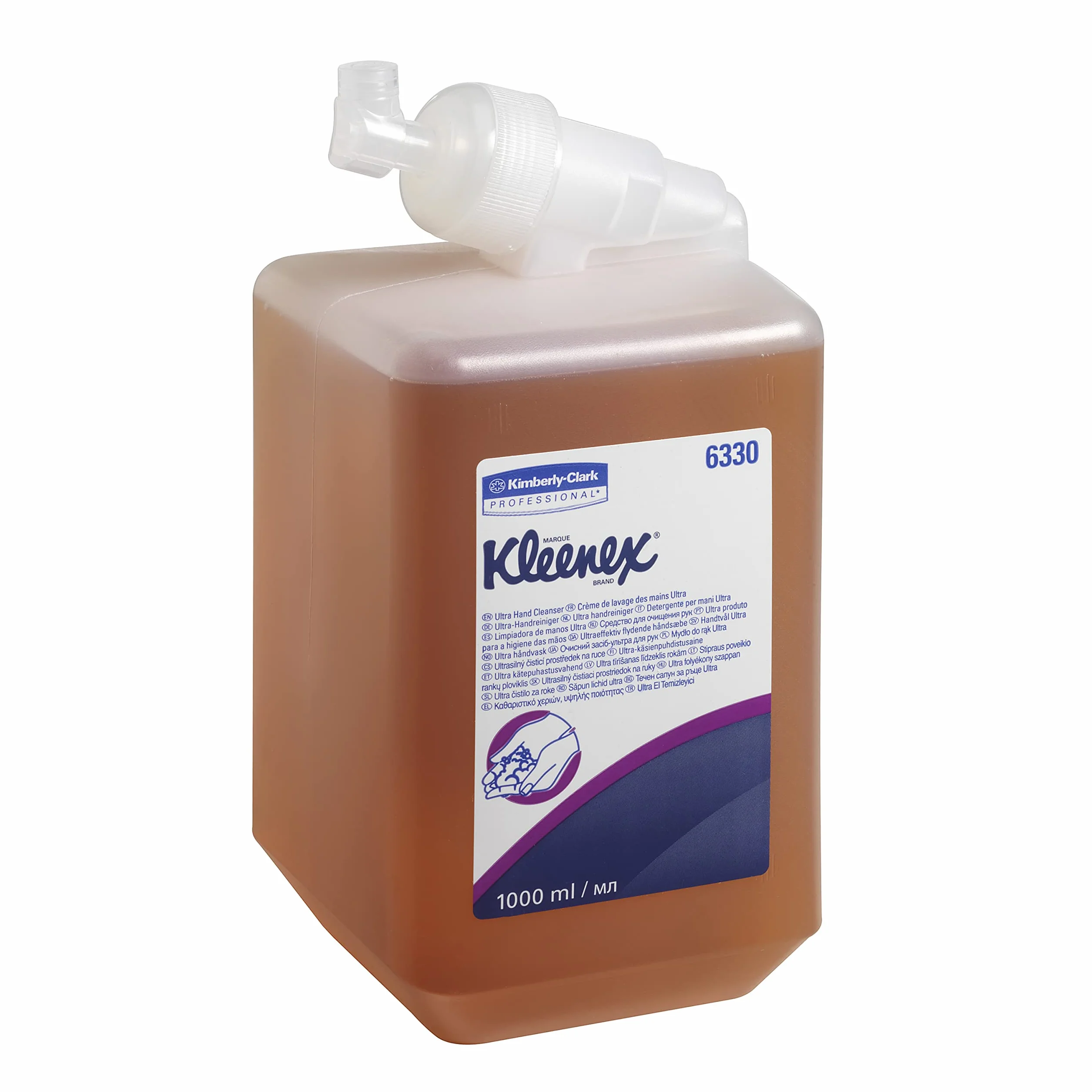 Kleenex Ultra mydło do rąk 1 litr bursztynowe 6 kaset