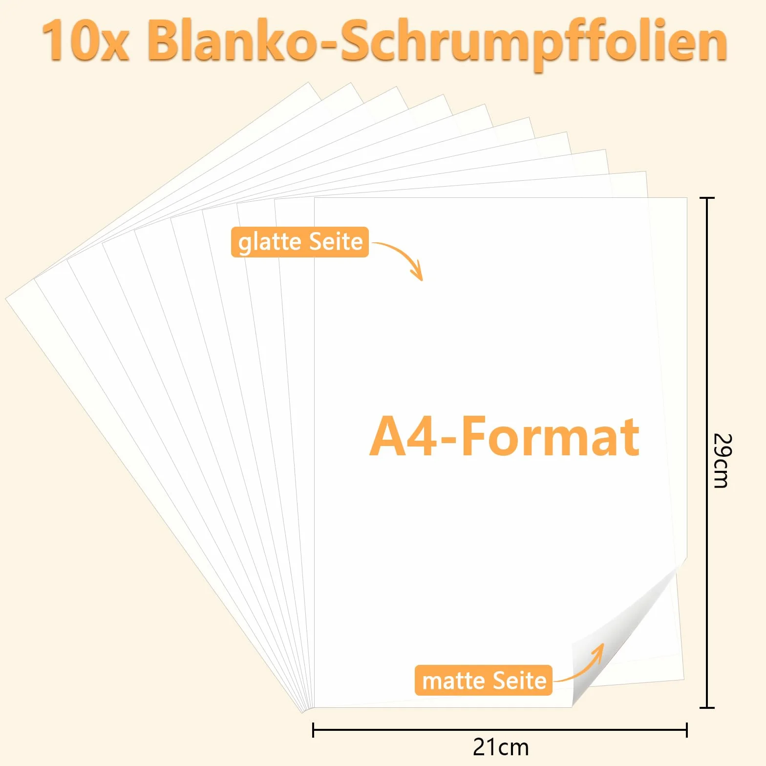 CALLYSONIC 10 sztuk folii termokurczliwej A4, przezroczyste 0,3 mm, zestaw do malowania i majsterkowania