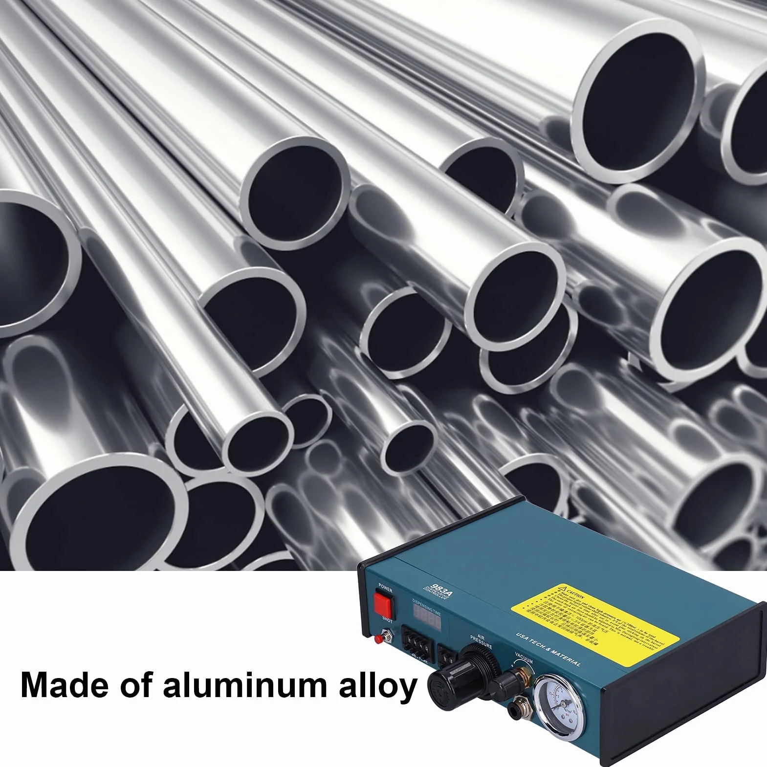 Półautomatyczny Dozownik Kleju AC220V EU Plug Stopu Aluminium z Zegarem Sterującym i Cyfrowym Wyświetlaczem