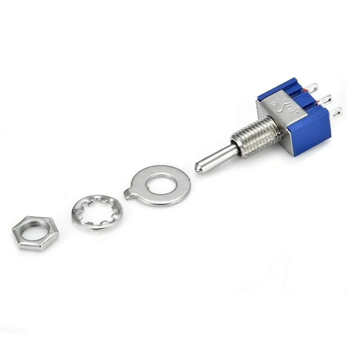 Hailege 10pcs AC 125V 6A DPDT Toggle Switch MTS202