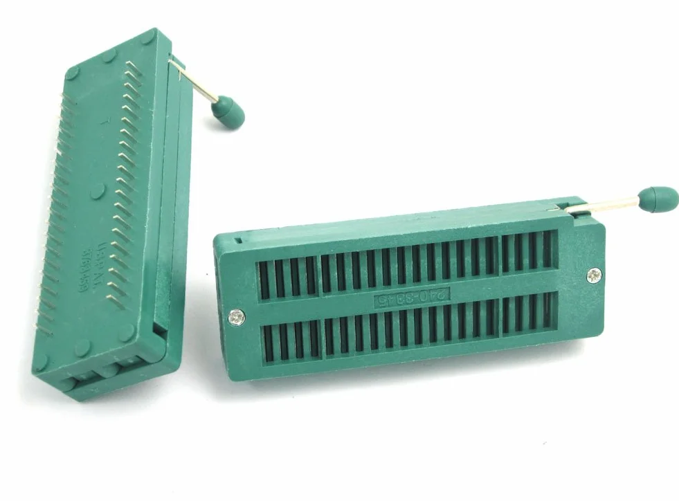 DollaTek 2 szt. uniwersalne gniazdo 40-pinowe ZIF DIP IC testowe Board Socket