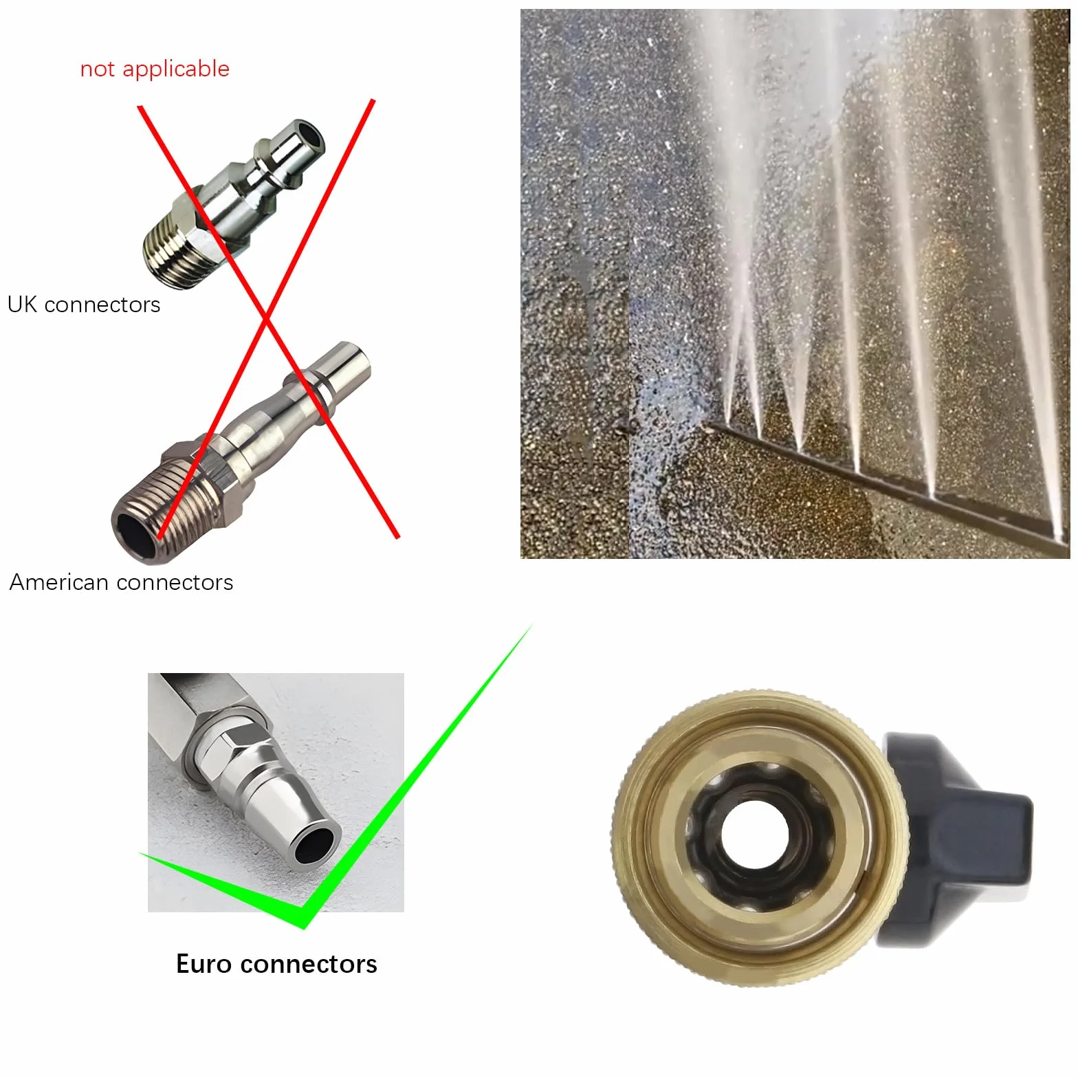 OTOTEC Szybkozłączka do sprężonego powietrza pneumatyczny zawór kulowy zawór dozujący zawór odcinający 1/4 cala z wtyczką nyplem 1/4 cala szybkozłącze w stylu europejskim