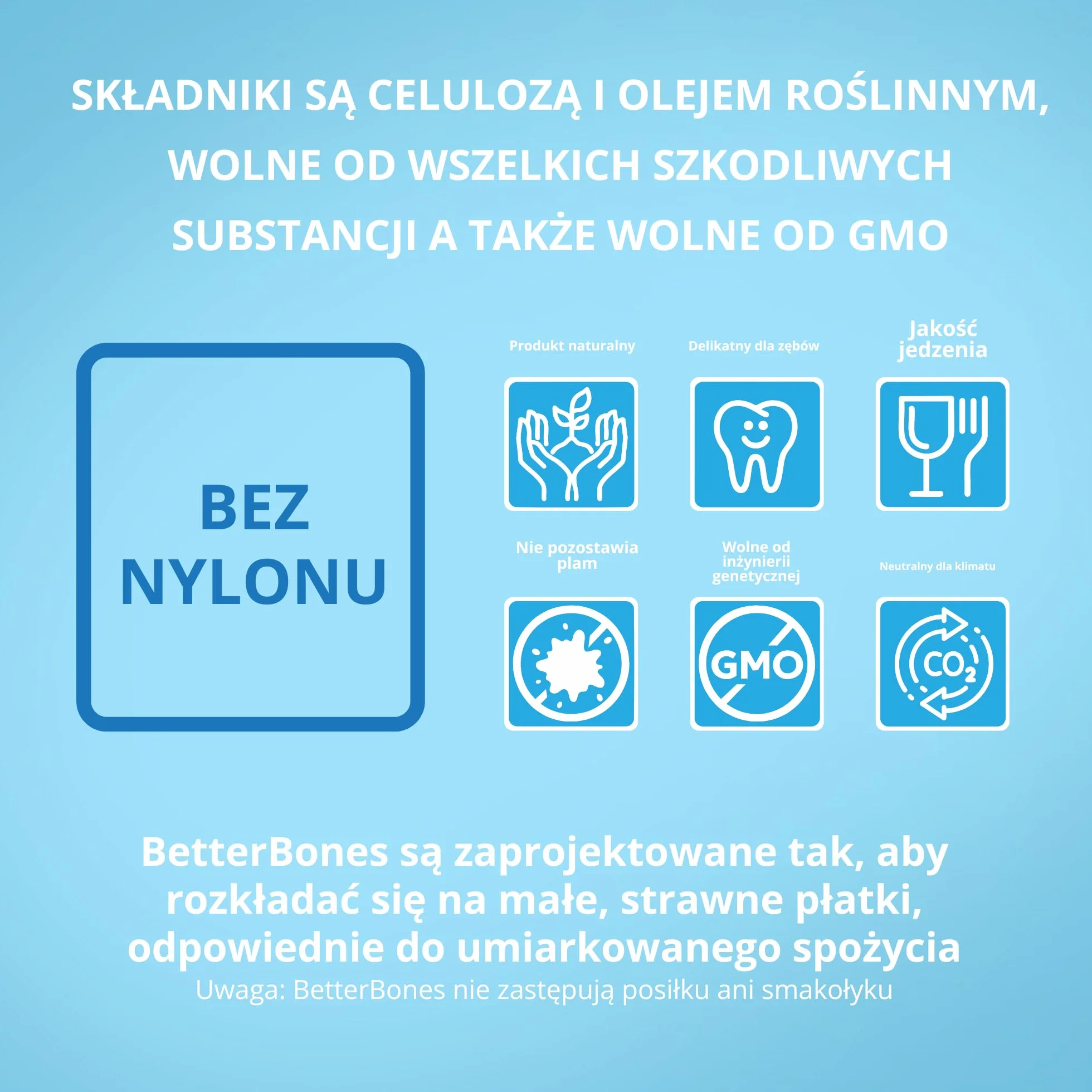 BetterBone - Zabawka dla psa do żucia - Small Soft Classic - wegańska kość do żucia dla psa, nylon i wolna od GMO na bazie celulozy, zabawka do żucia, miękka, neutralny smak, nie odpryskuje,