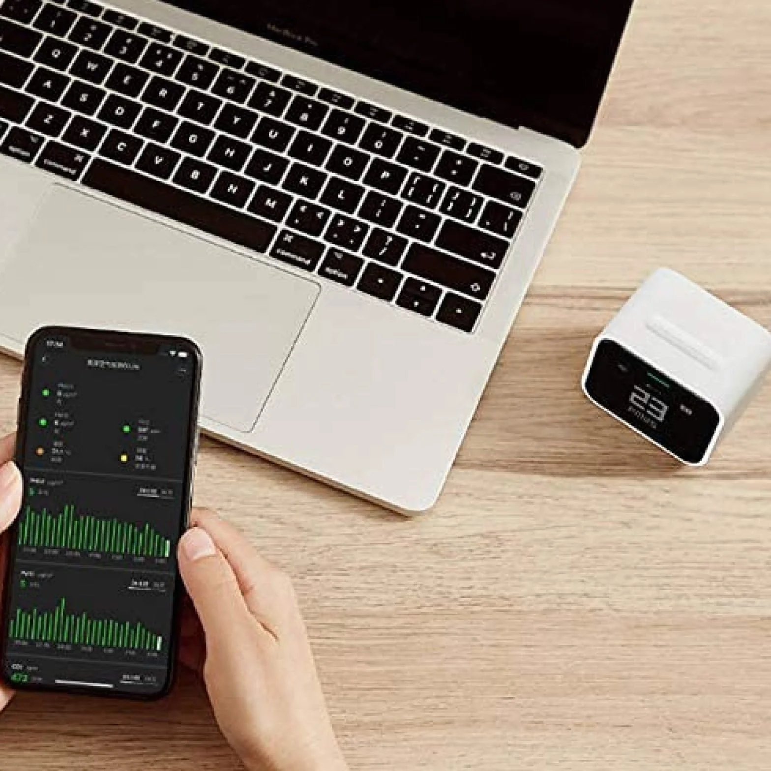 Air Detector Lite Ekran IPS Obsługa Dotykowa Aplikacja PM2.5 Sterowanie Homekit Monitor Powietrza W Domu,Friendly321