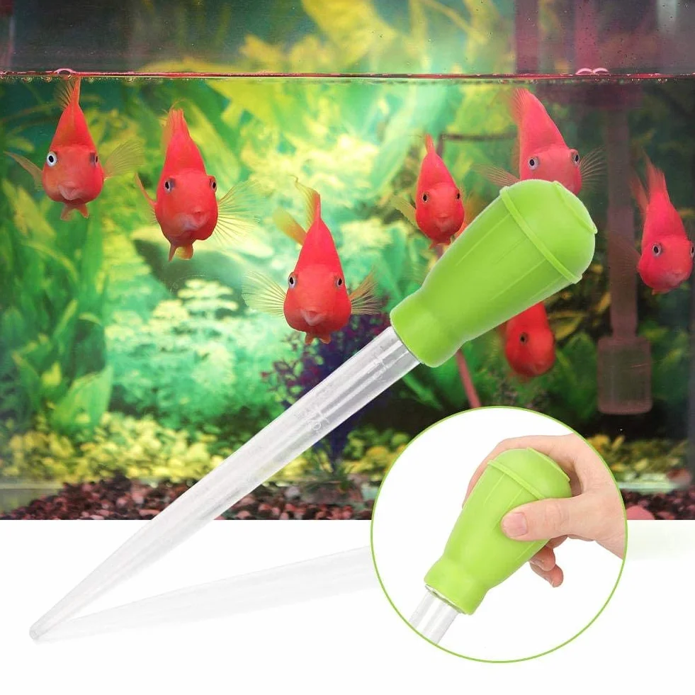 Pipety akwariowe Plastikowe narzędzie do zmiany wody Środek do usuwania odpadów Zakraplacz Mini ręczny zmieniacz wody Akwarium Środek do czyszczenia żwiru Akcesoria do akwarium do akwarium (zielony)