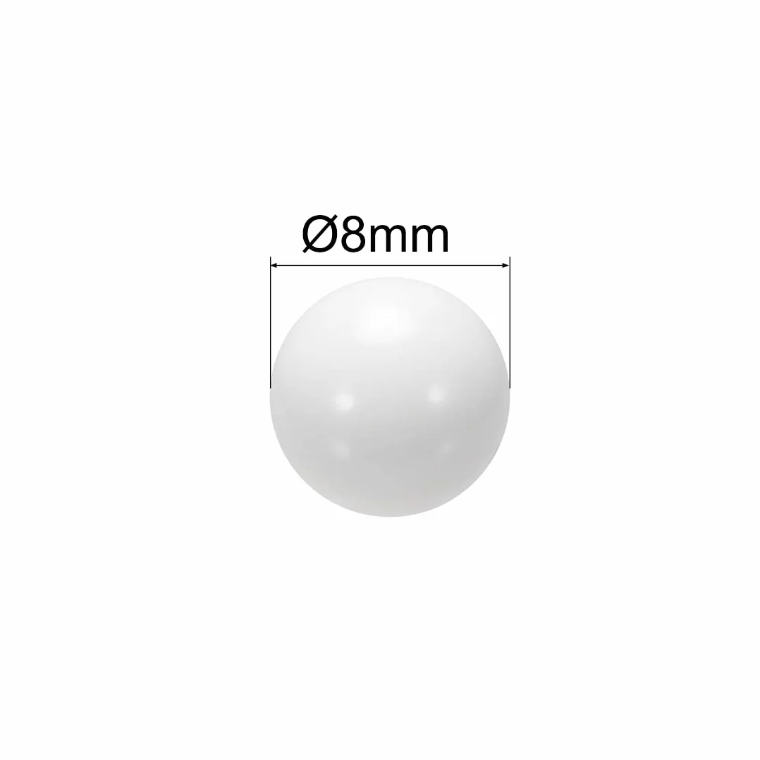sourcing map 10 szt. POM pierścienie na monety produkcja plastikowa kulka łożyskowa kulka 8 mm