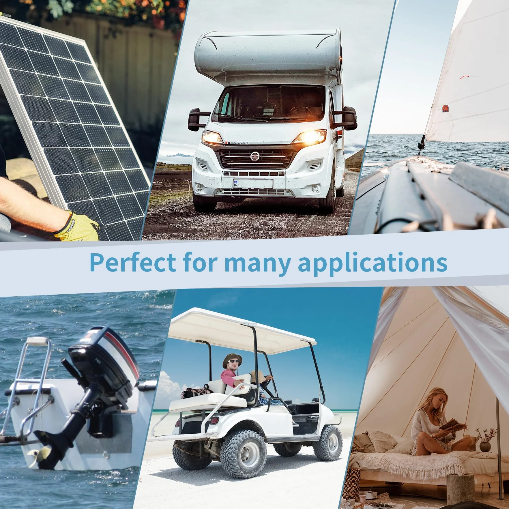 KEPWORTH Bateria litowa 12 V 180 Ah Bateria Lifepo4, Do 15000 cykli i 10 lat życia, 100 A BMS, Baterie słoneczne do przyczep kempingowych Zasilanie awaryjne Zastosowanie na zewnątrz silnika łodzi