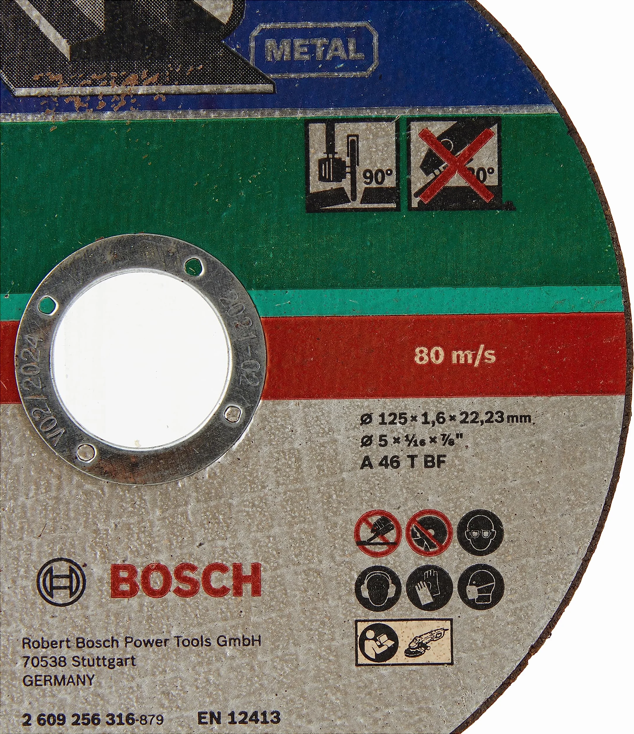 Bosch Accessories Bosch Professional 2609256316 DIY tarcza do cięcia metalu 125 mm ø x 1,6 mm prosta