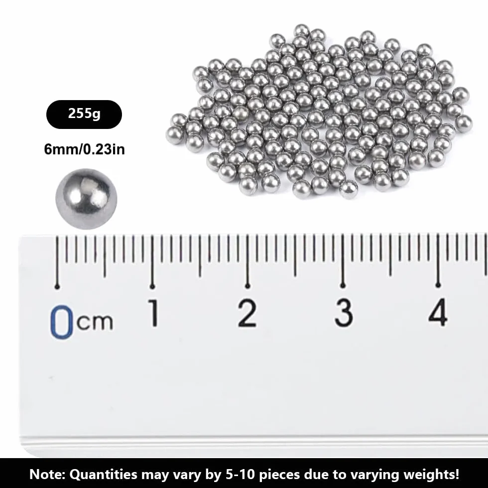 Kulki mieszające 6 mm stal szlachetna G10 255 sztuk