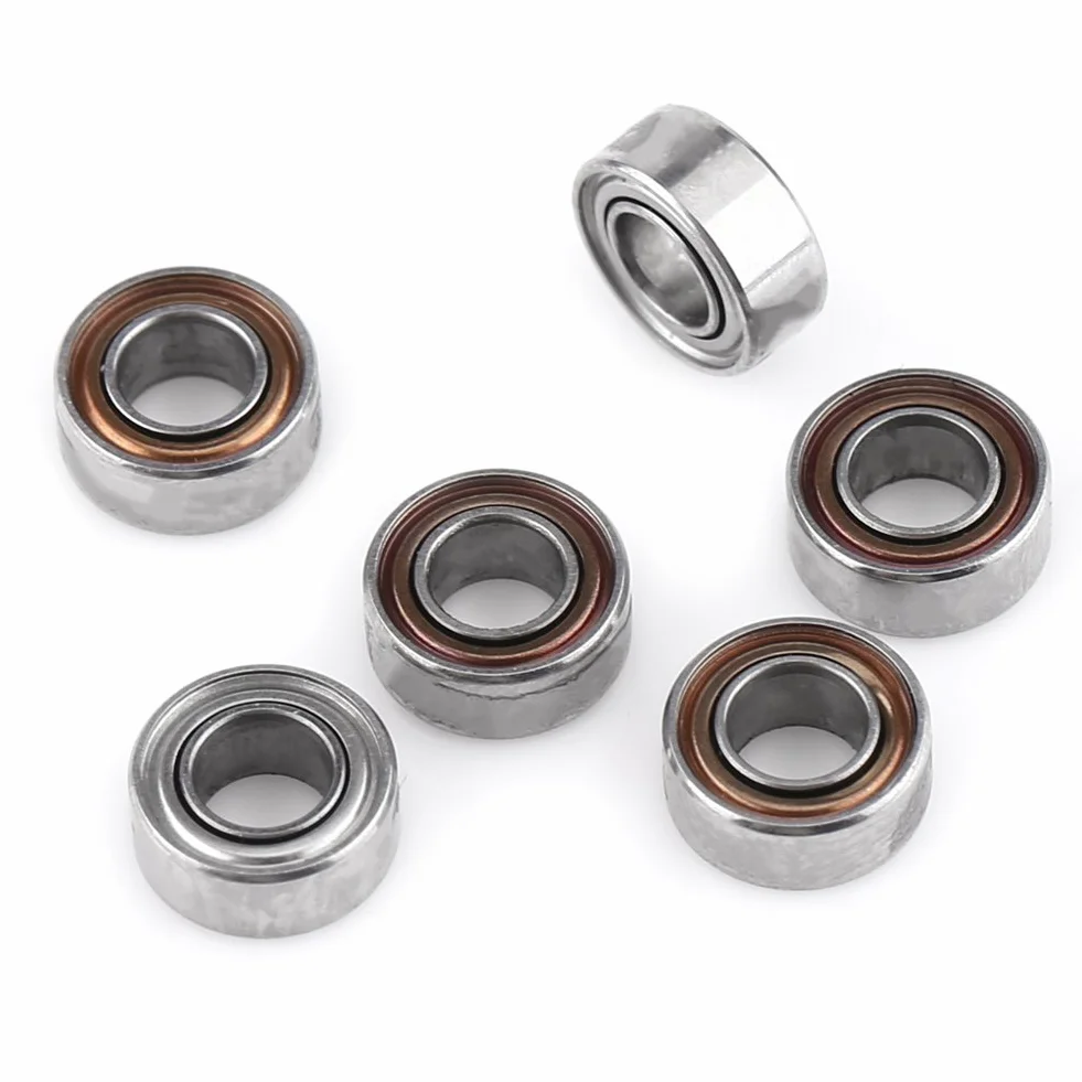 MR63ZZ Double Shielded Bearings Ball mini łożyska, miniaturowe łożyska kulkowe 3 x 6 x 2,5 mm, do drukarek, modelarstwa, 10 sztuk