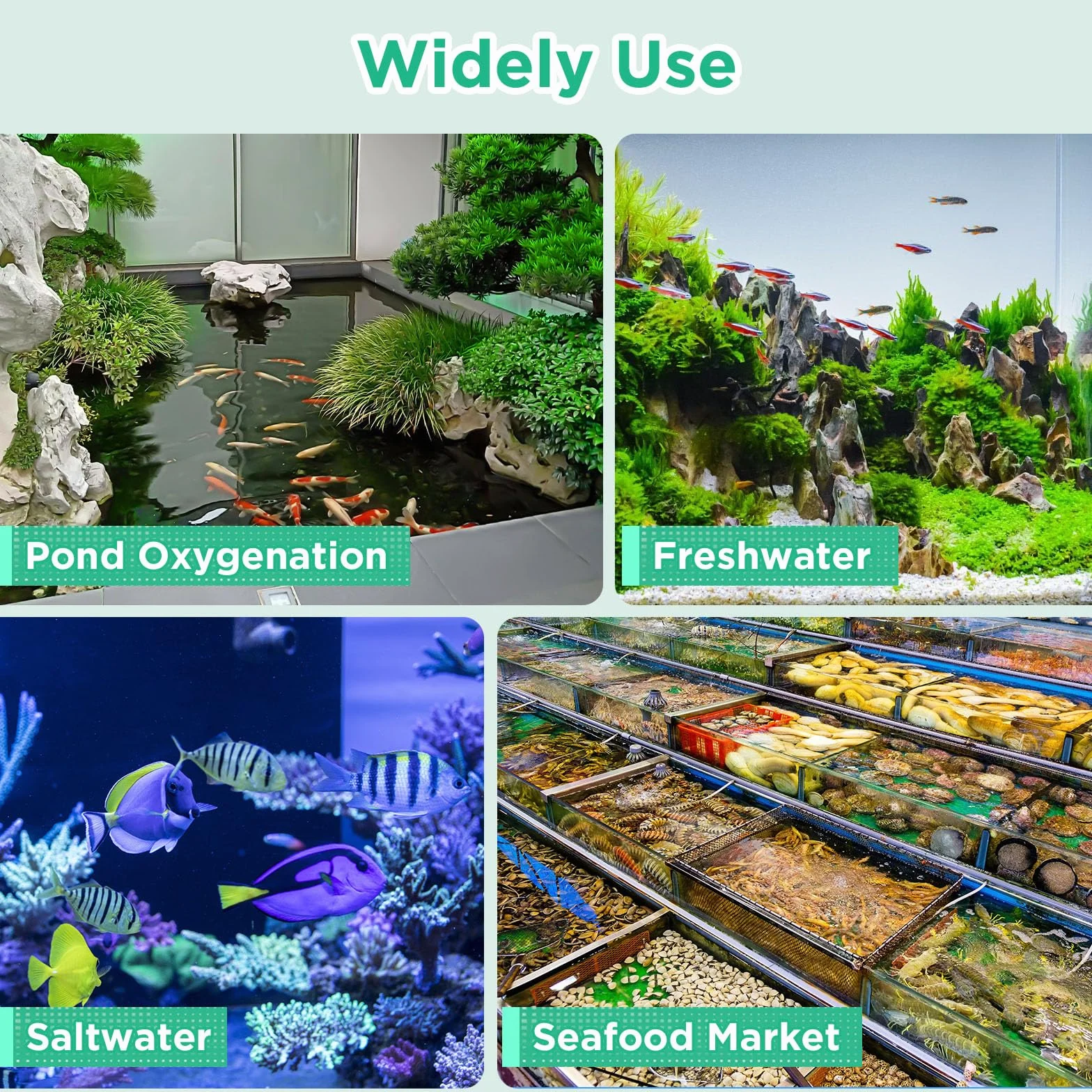 Hygger paski do tlenu do akwarium, cichy dozownik powietrza do akwarium, kamień tlenowy do zestawu akwarium, dyfuzor do akwarium Fish Tank Bubbler z wężem powietrznym do wody słodkiej i słonej (35 cm)