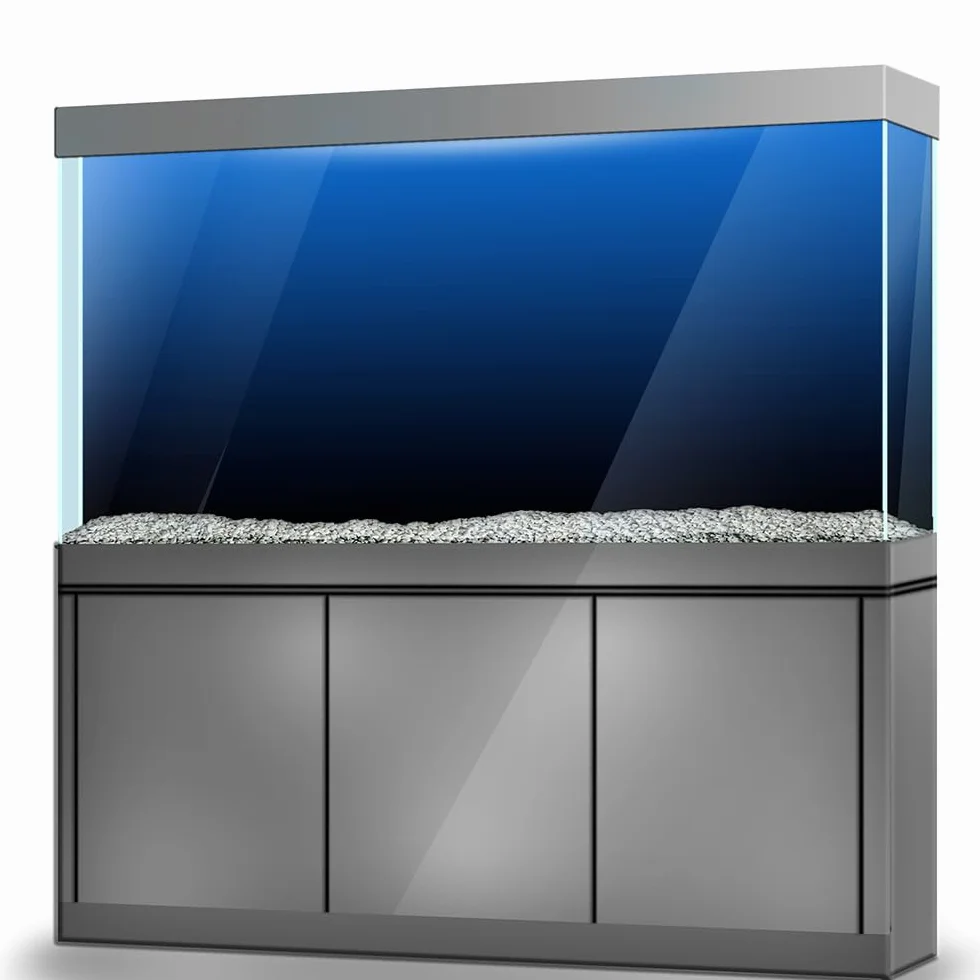 Niebiesko-czarne gradientowe naklejki na tło do akwarium - akwarium gad terrarium dekoracja 80 x 40 cm / (79,8 x 39,9 cm)