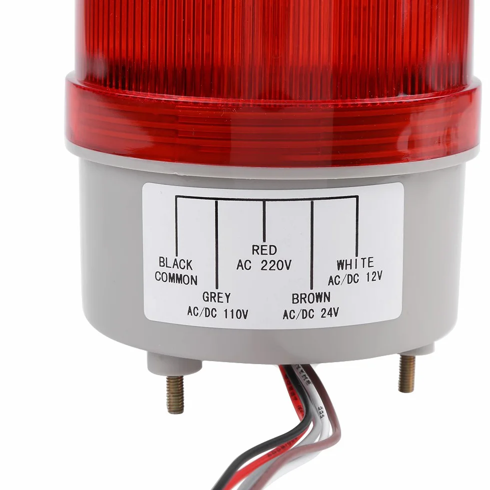 Czerwone światło ostrzegawcze LED ostrzegawcza ostrzegawcza Obrotowa ostrzegawcza ostrzegawcza AC220V