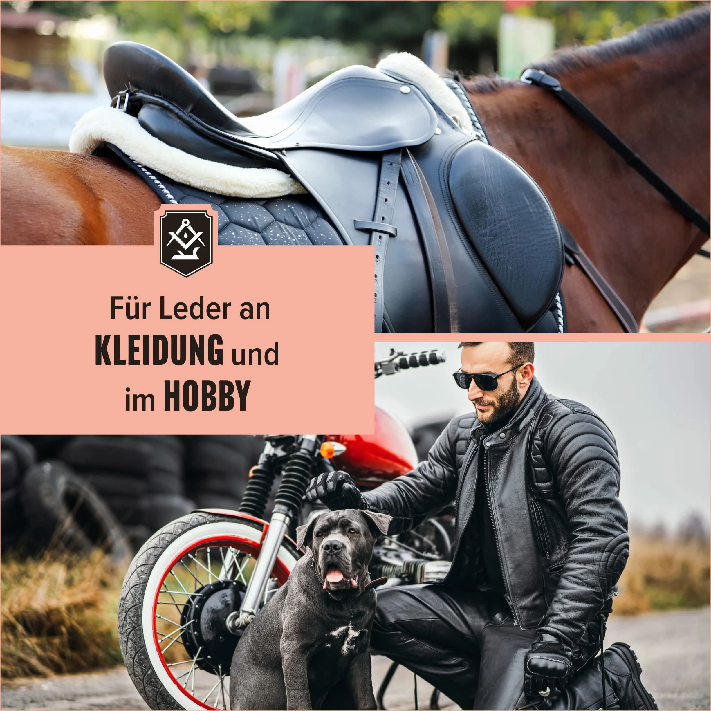 Schrader smar do skóry bezbarwny – pielęgnacja skóry gładkiej skóry, butów, odzieży motocyklowej – pojedynczy i jako zestaw ze szczotką do tygla – Made in Germany