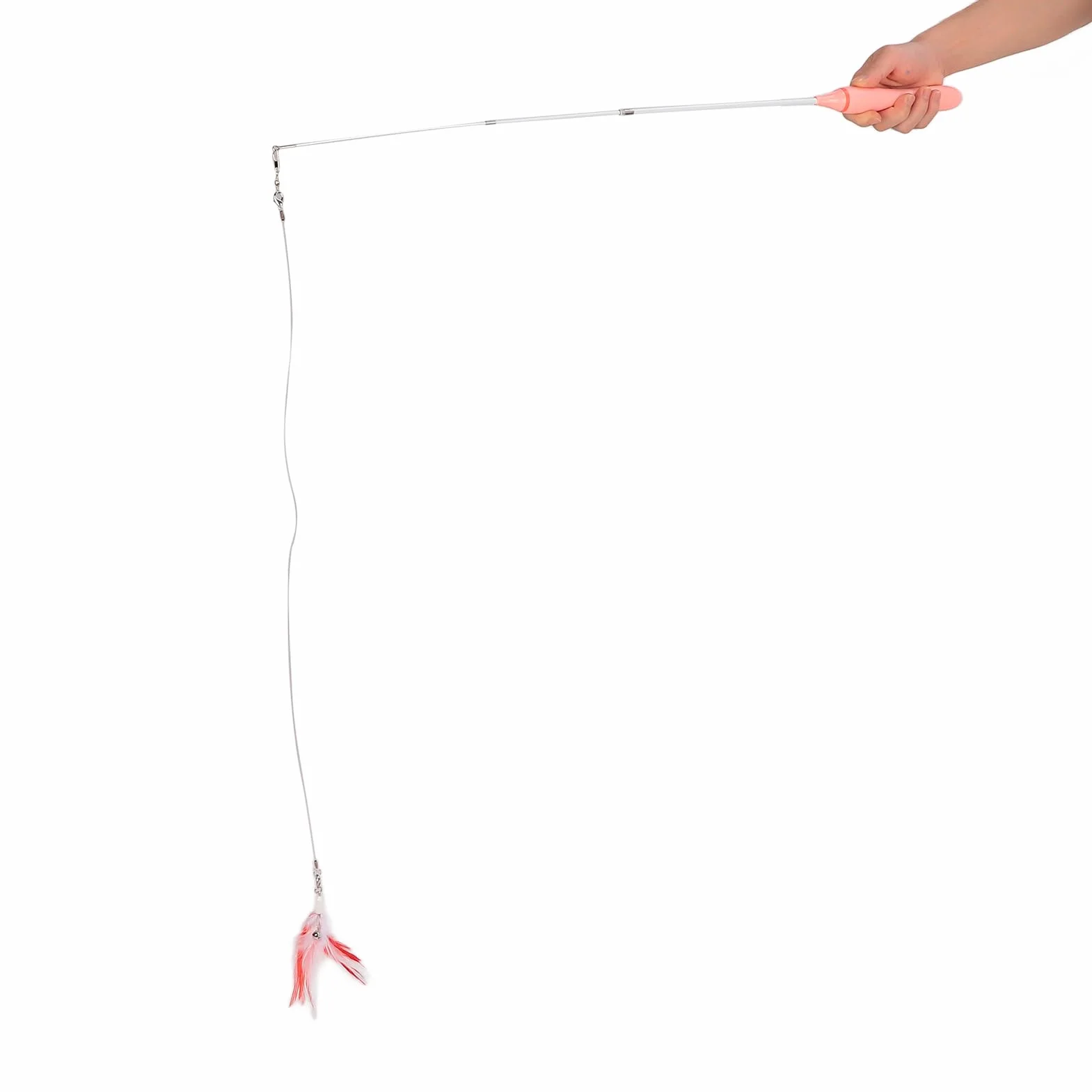 Naroote LED Red Light Light Katzentick, Funny Cat Stick Interactive dla Kotów dla Zwierząt (PINK)