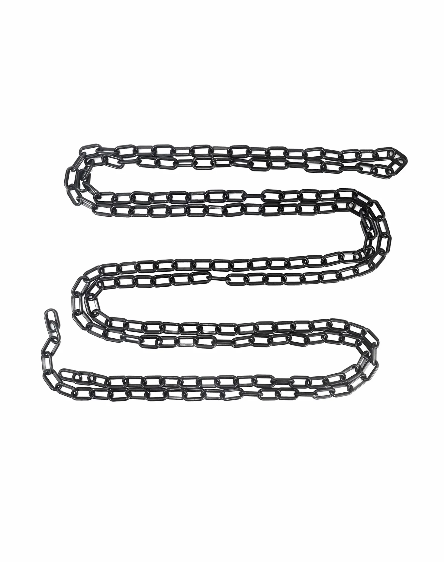 QWORK 5M x 6mm Łańcuch z tworzywa sztucznego do kontroli tłumu (czarny)