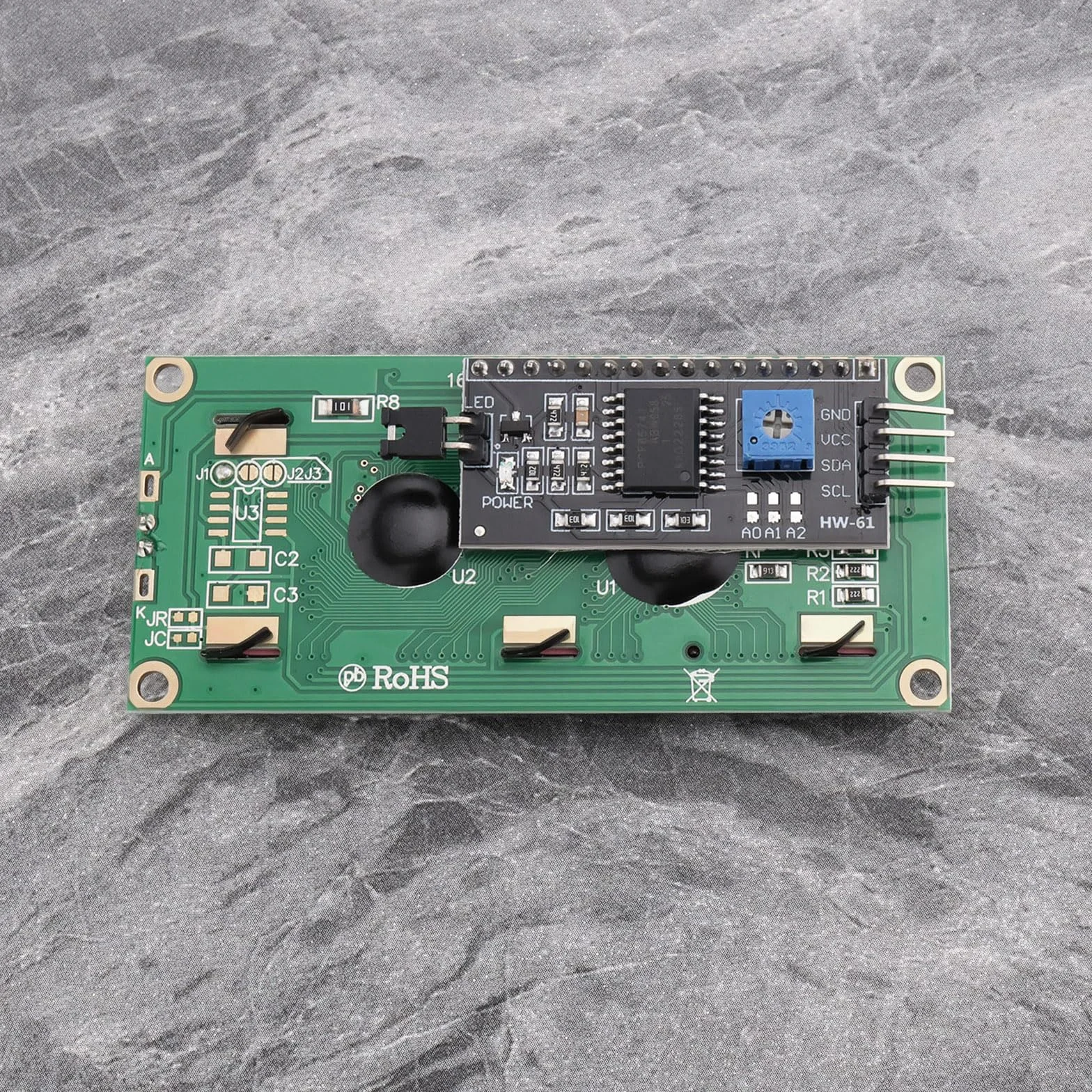 2 szt. LCD1602 niebieski ekran z modułem interfejsu I2C DC5V adapter wyświetlacza LCD płyta kompatybilna z PIC AVR kompatybilna z Raspberry pi