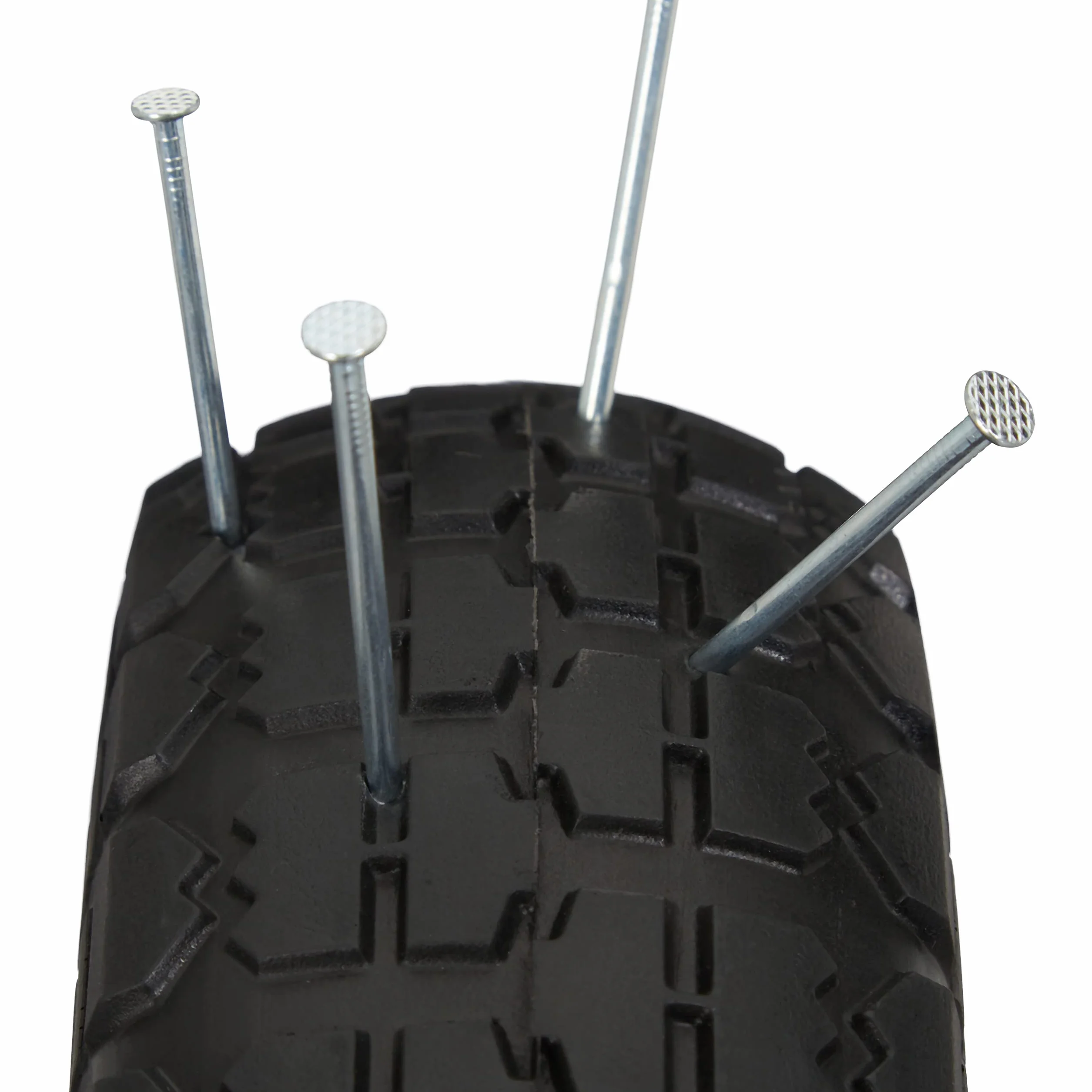 Relaxdays 2 x koło do wózka transportowego, odporne na przebicie, opony z pełnej gumy, 4,1/3,5-4", oś 16 mm, do 150 kg, 260 x 85 mm, czarne