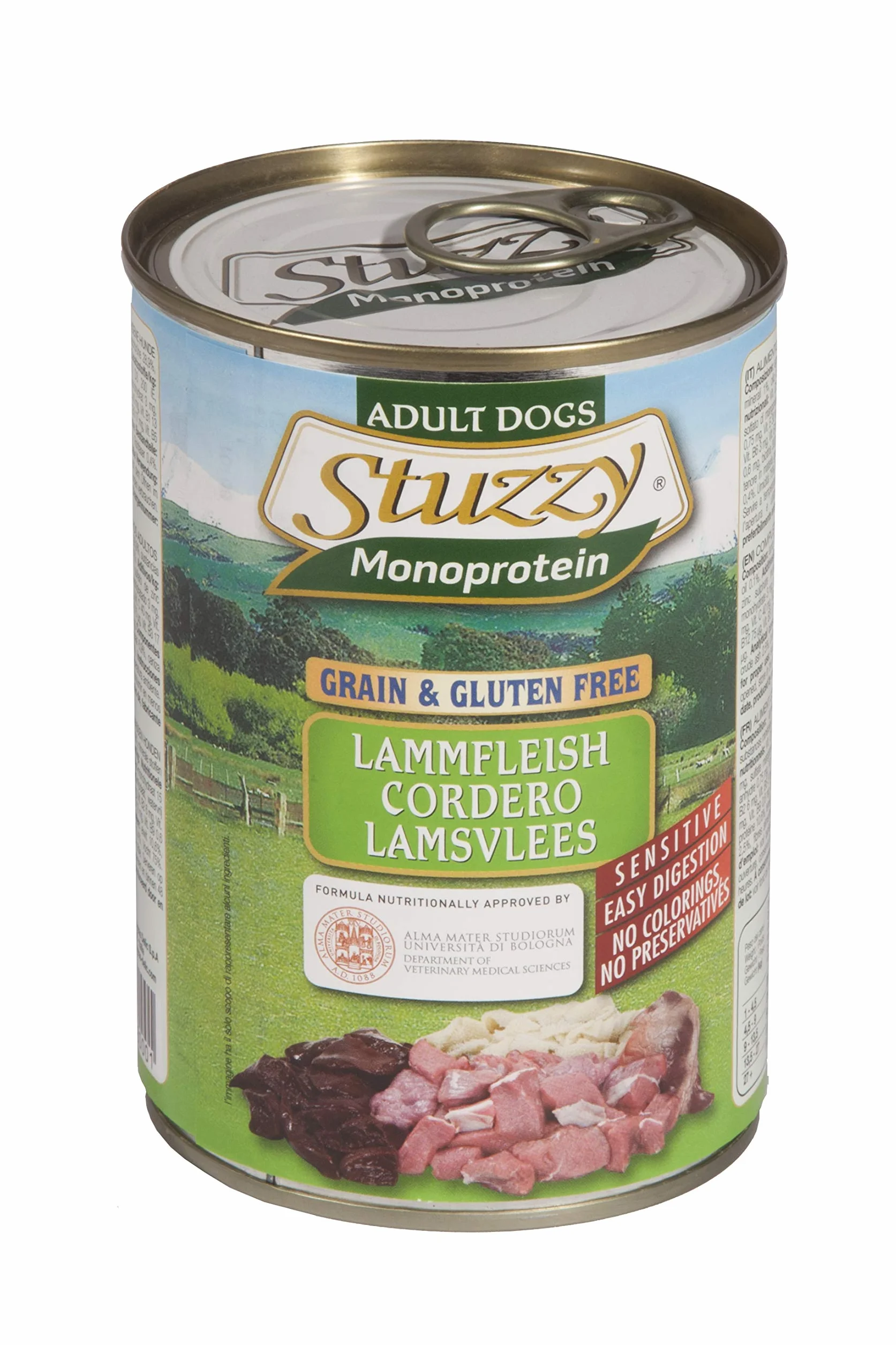 Stuzzy Dog monoprotein jagnięcina, karma dla psów mokra, 6 puszek x 400 g, 2,4 kg