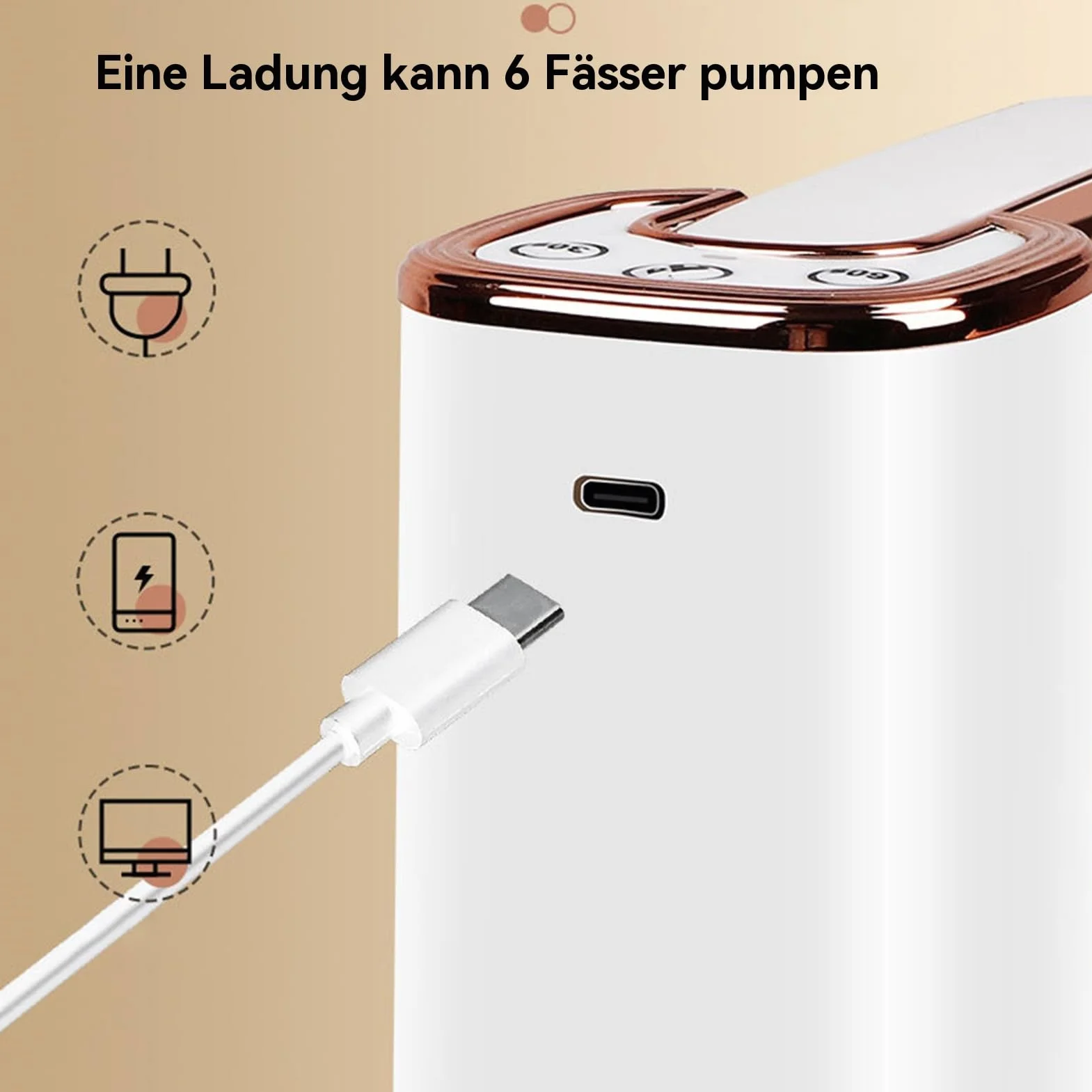 Elektryczna pompa wodna, automatyczny dozownik butelek wod? – cichy nalewak do dzbanka, przeno?ny przyrz?d do picia, do restauracji, kuchni, biura, kemping, zewn?trz, piknik i
