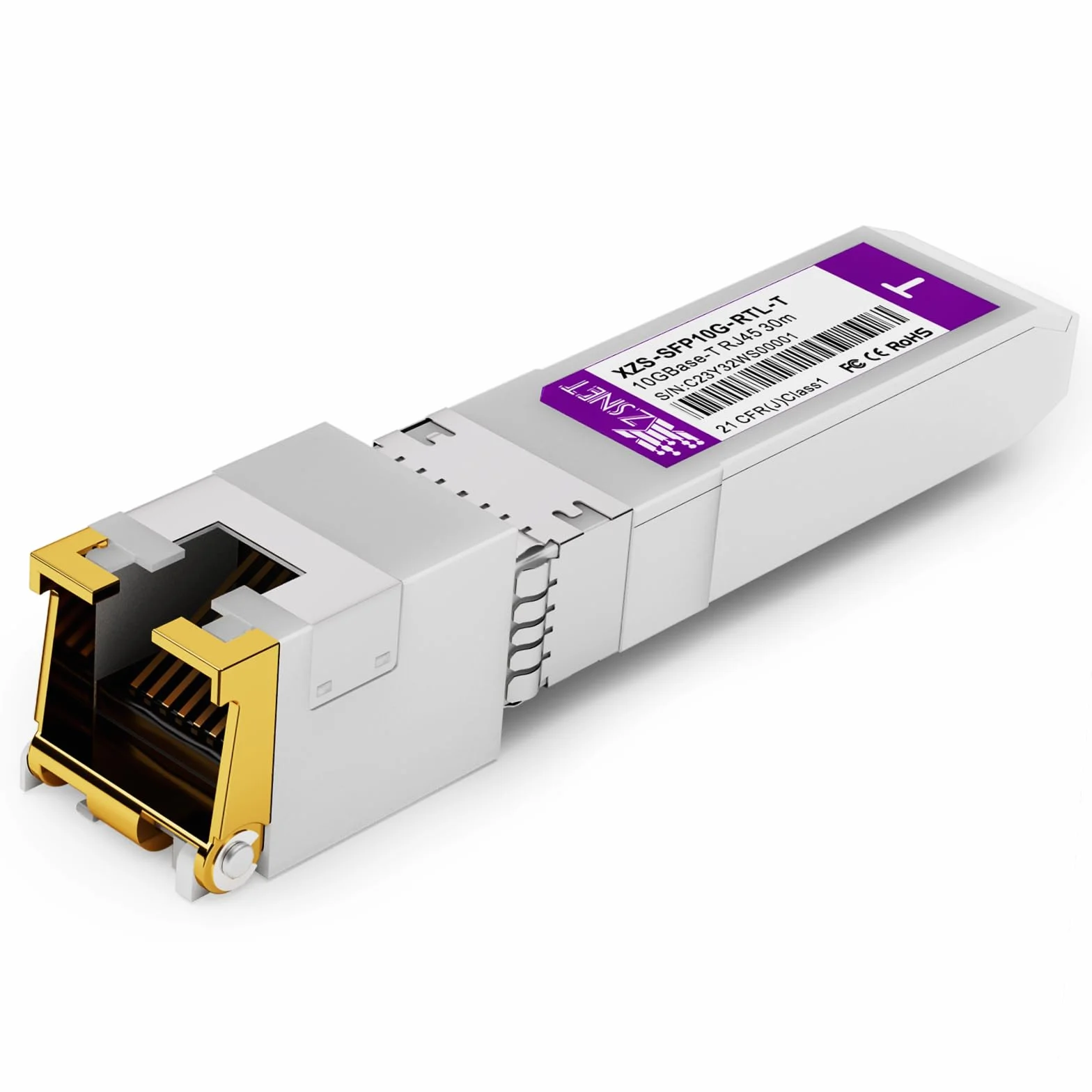 Transceiver 10GBASE-T SFP+ RJ45 1/2.5/5/10G miedziany SFP+ Ethernet kompatybilny Cisco SFP-10G-T-S Ubiquiti UniFi UF-RJ45-10G Mikrotik S+RJ10