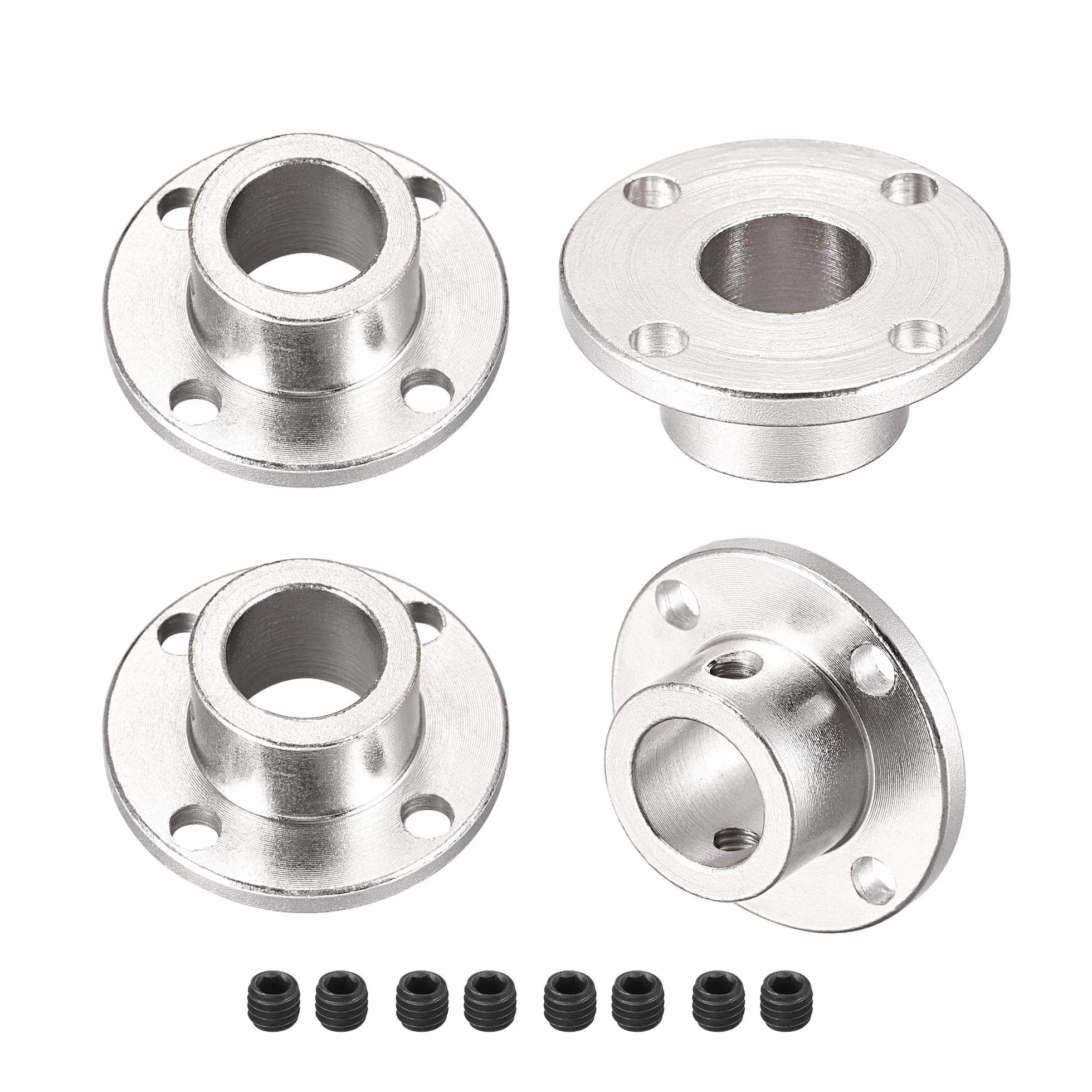 sourcing map 4 sztuki sprzęgło kołnierzowe prowadnica silnika sprzęgło wału wtyczka silnika 12 mm średnica wewnętrzna H13xD18 sztywne do części DIY