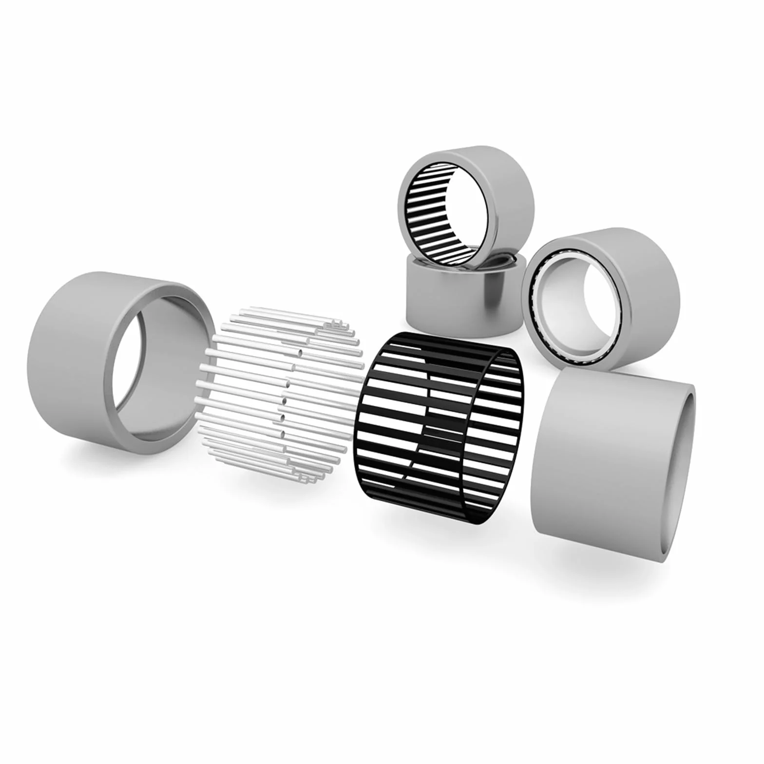 QUARKZMAN 5 szt. Łożyska toczne Hk0408 Łożysko jednokierunkowe 4 x 8 mm, łożysko ze stali odpornej na temperaturę